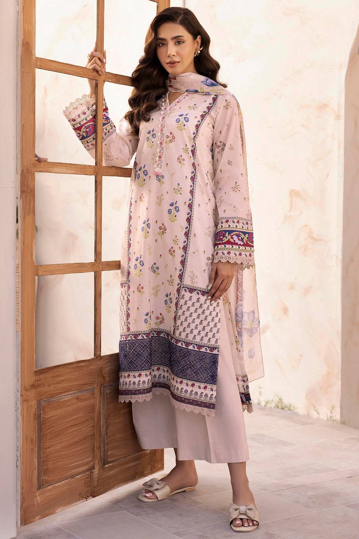 Motifz | Umang Lawn | 5414-RUYA by Maria Faisal - Registered Vendor of : Motifz - type : Ladies Clothes - 100% original wedding dresses
