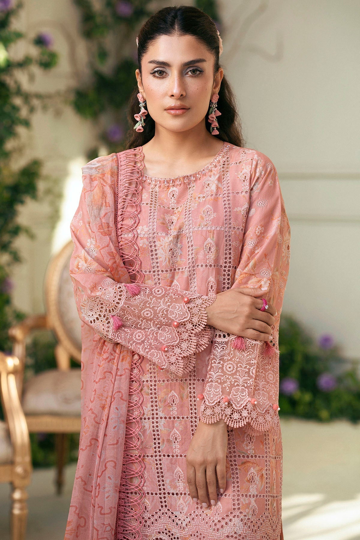 Motifz | Premium Lawn 25 | 5427-LOTUS by Maria Faisal - Registered Vendor of : Motifz - type : Ladies Clothes - 100% original wedding dresses