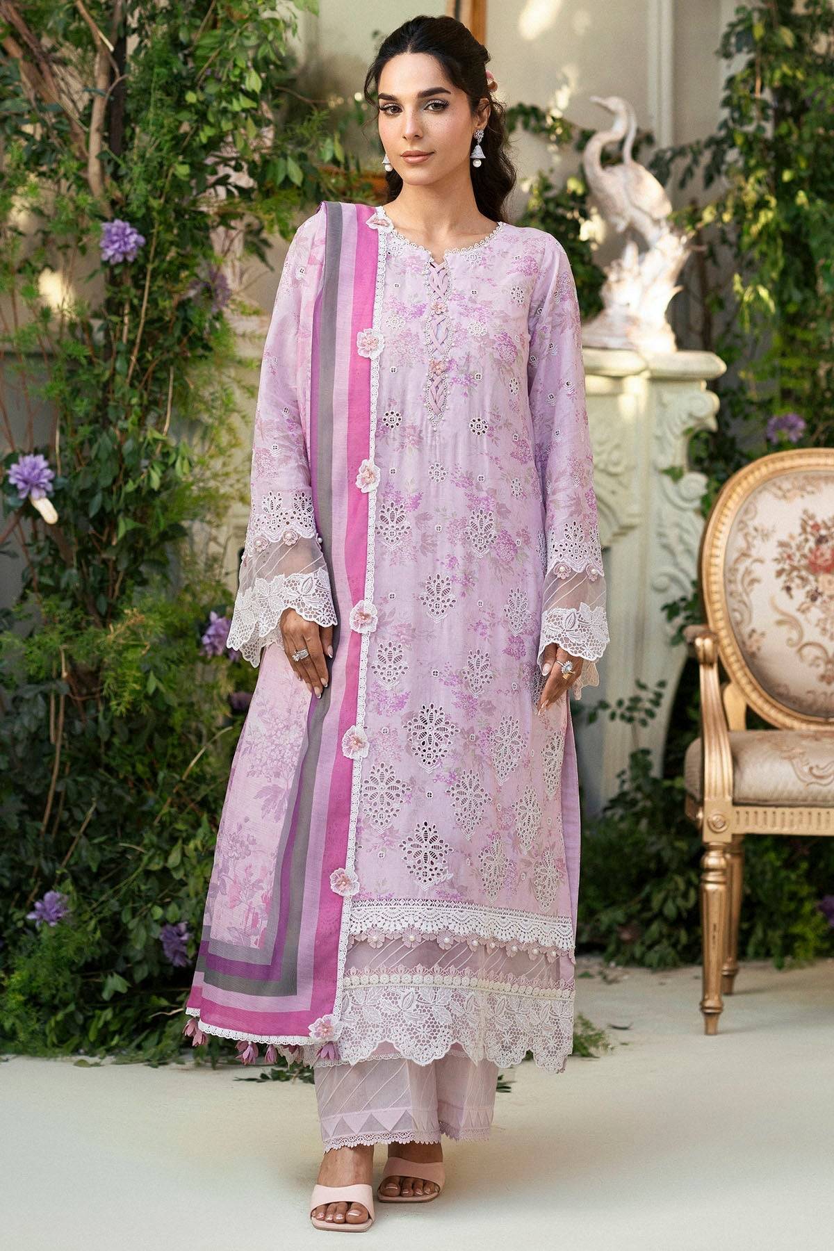 Motifz | Premium Lawn 25 | 5428-ASTER by Maria Faisal - Registered Vendor of : Motifz - type : Ladies Clothes - 100% original wedding dresses