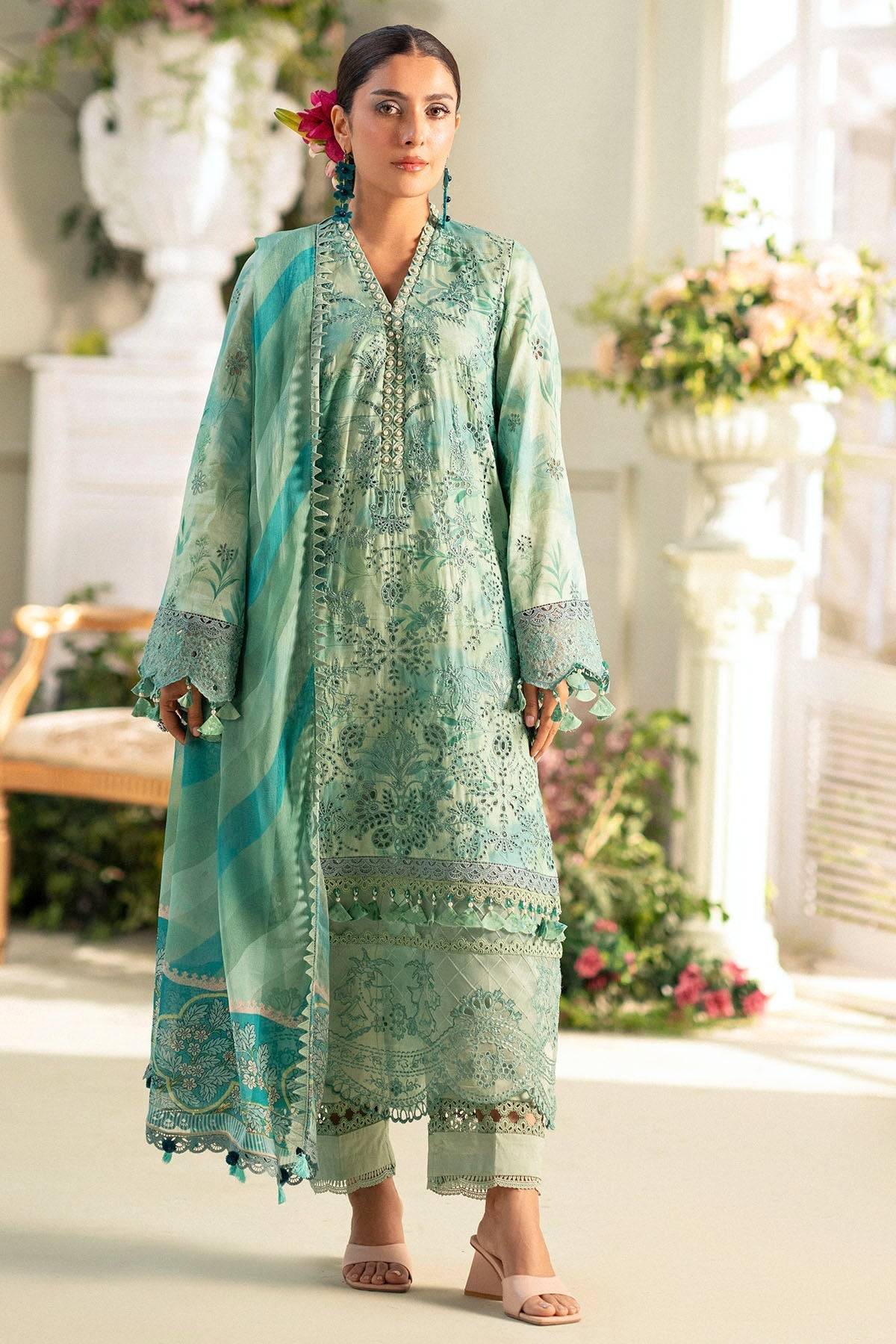 Motifz | Premium Lawn 25 | 5430-IRIS by Maria Faisal - Registered Vendor of : Motifz - type : Ladies Clothes - 100% original wedding dresses