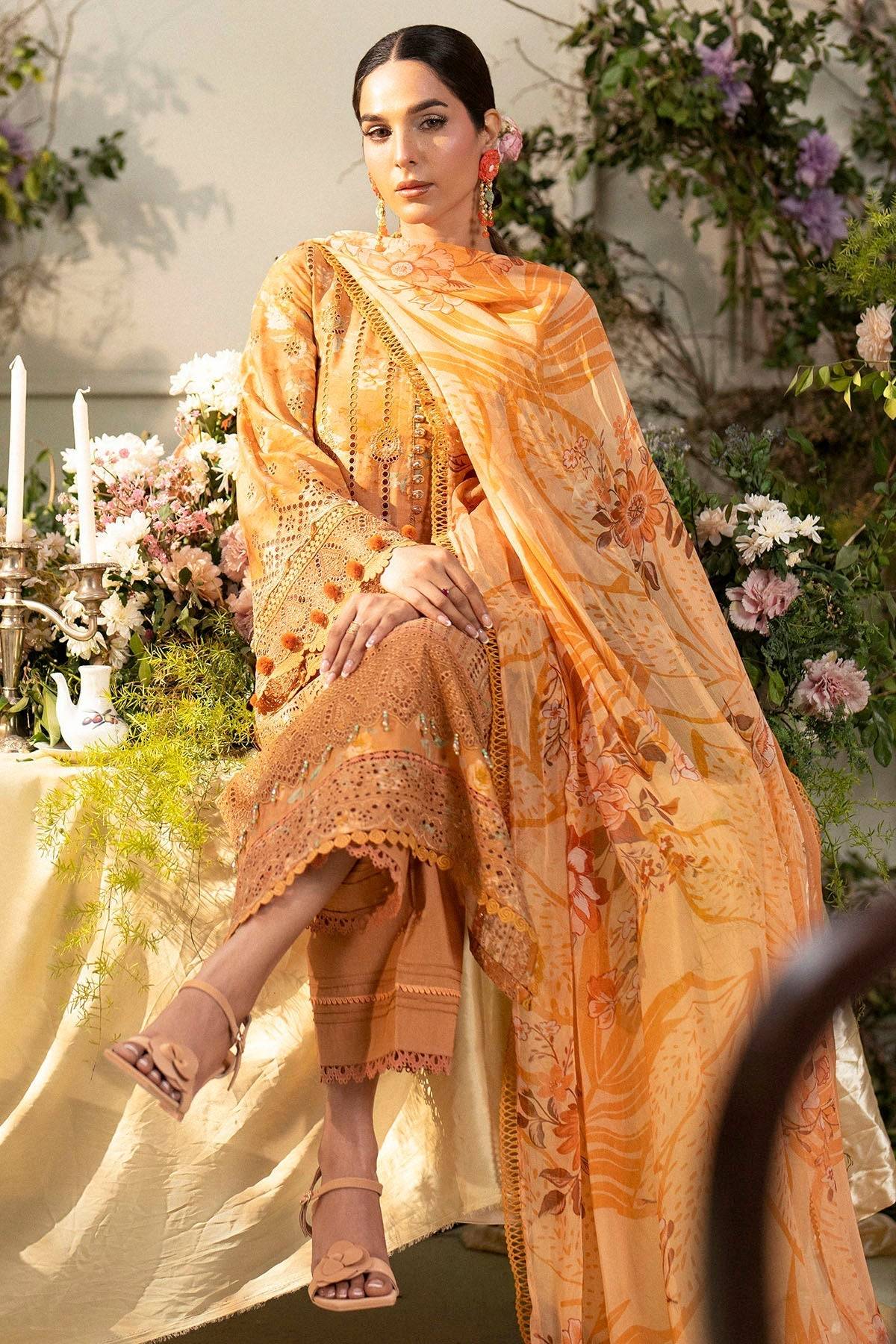 Motifz | Premium Lawn 25 | 5431-BLUEBEELL by Maria Faisal - Registered Vendor of : Motifz - type : Ladies Clothes - 100% original wedding dresses