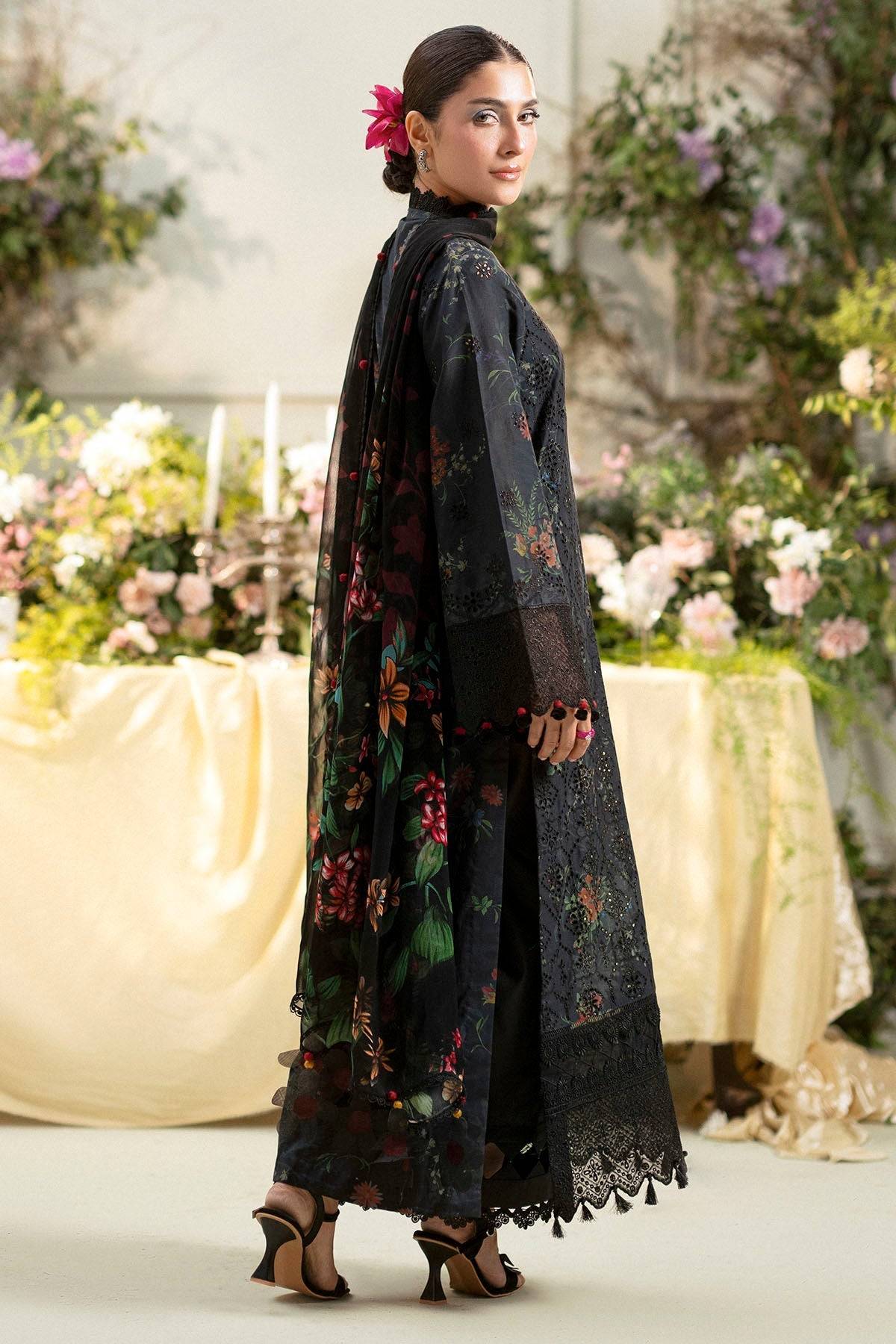 Motifz | Premium Lawn 25 | 5433-JASMINE by Maria Faisal - Registered Vendor of : Motifz - type : Ladies Clothes - 100% original wedding dresses