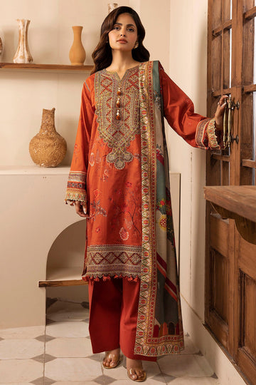 Motifz | Umang Lawn | 5473-BRENNA - Designer Dress with Intricate embroidery and embellishments. Shop elegent wedding dress at Maria Faisal.