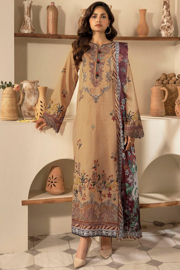 Motifz | Umang Lawn | 5474-ARA - Designer Dress with Intricate embroidery and embellishments. Shop elegent wedding dress at Maria Faisal.