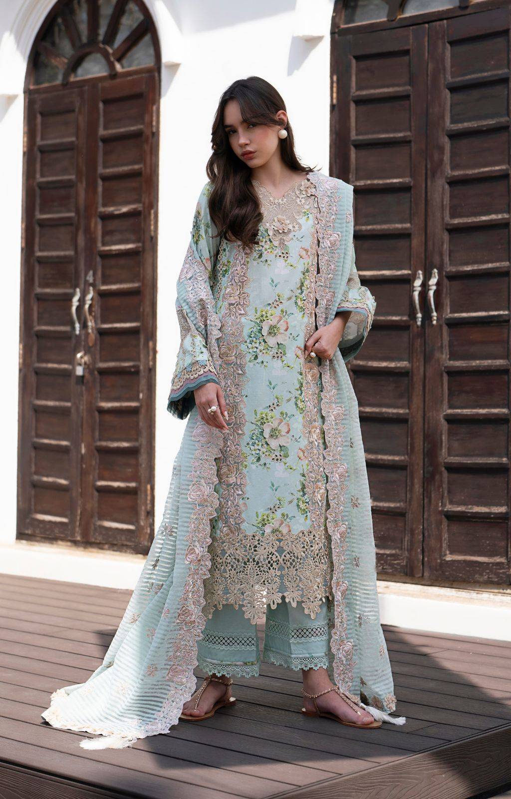 AJR Couture | Printakari Lawn 25 | Myrtle by Maria Faisal - Registered Vendor of : AJR Couture - type : Ladies Clothes - 100% original wedding dresses