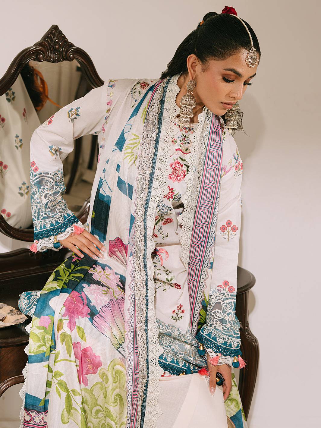 Mahnur | Shanaya Luxury Lawn 25 | Rangrez by Maria Faisal - Registered Vendor of : Mahnur - type : Ladies Clothes - 100% original wedding dresses