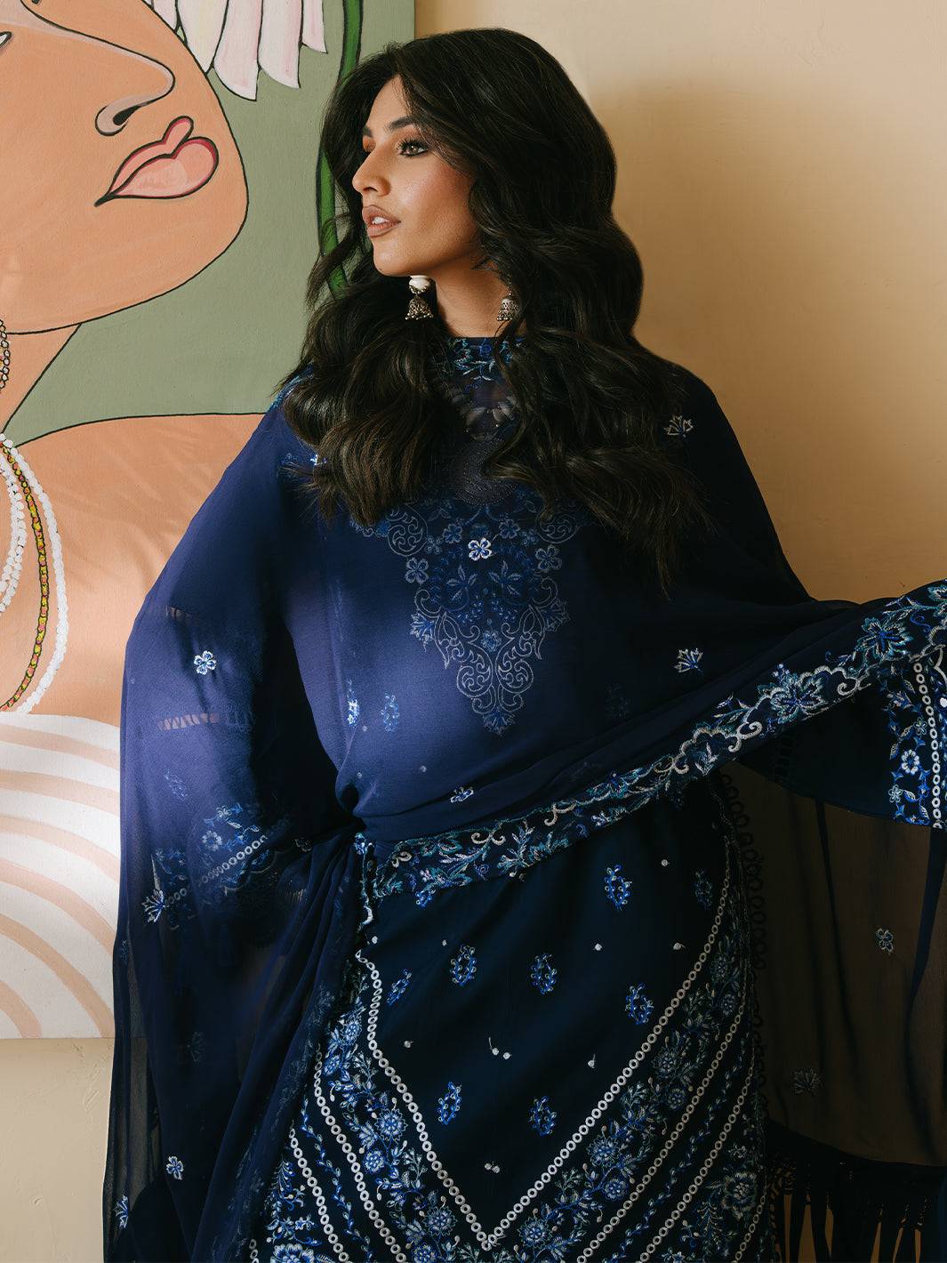 Mahnur | Shanaya Luxury Lawn 25 | Shahmina by Maria Faisal - Registered Vendor of : Mahnur - type : Ladies Clothes - 100% original wedding dresses