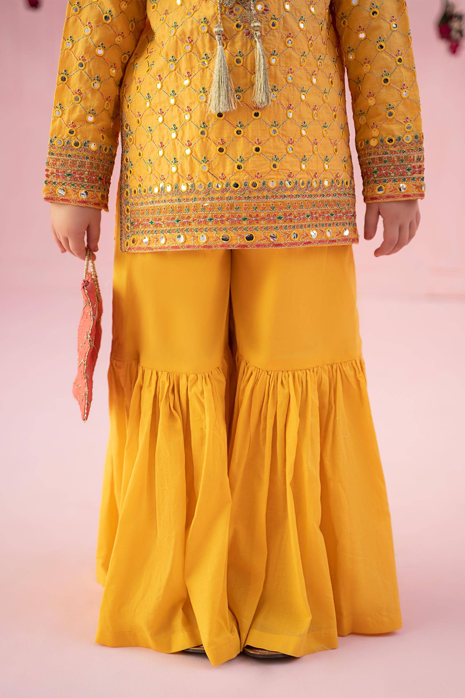 Maria B | 3 Piece Embroidered Lawn Suit | MKD-EF24-09 by Maria Faisal - Registered Vendor of : Maria B - type : Kids Clothes - 100% original wedding dresses