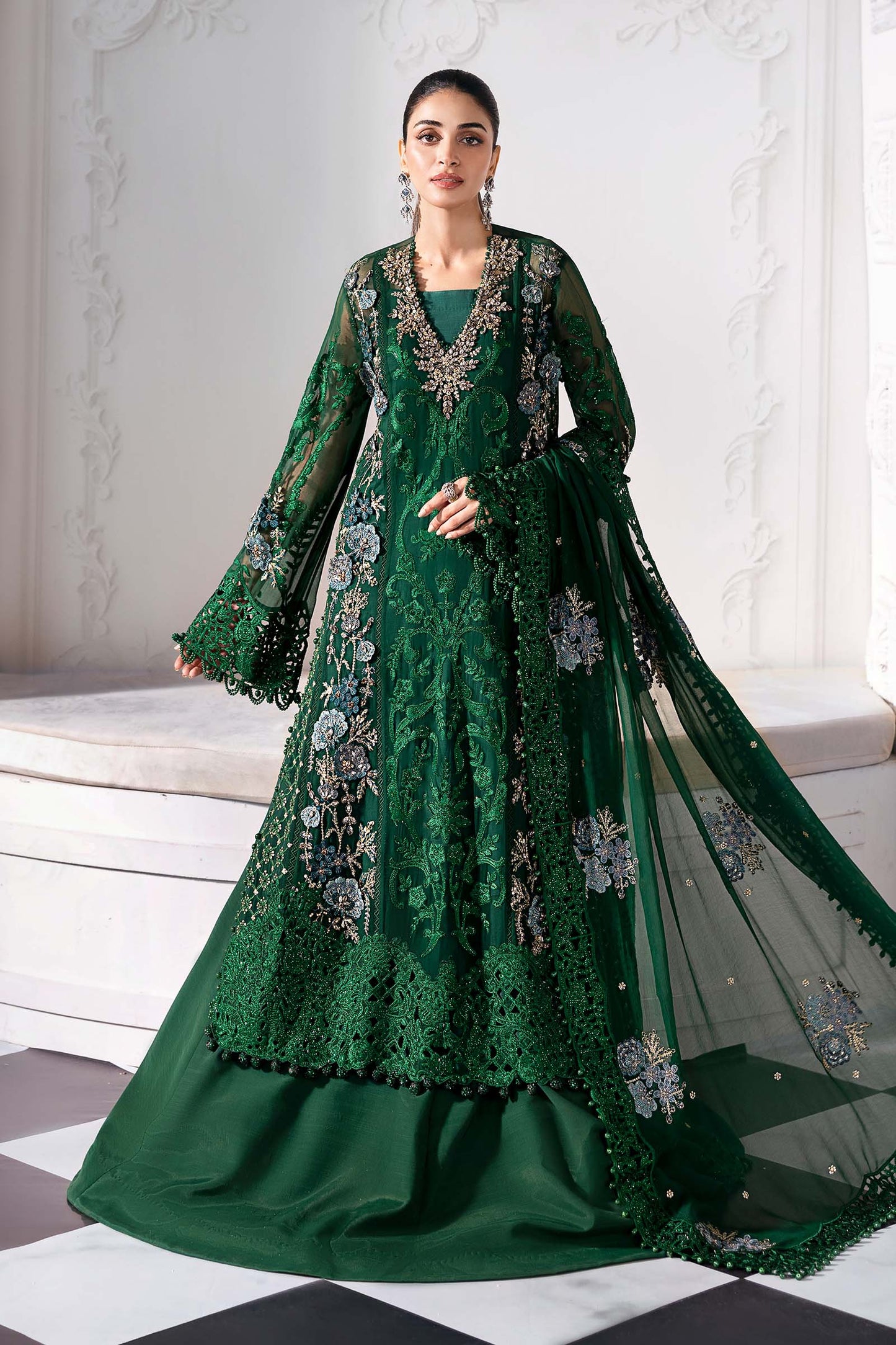Maria B | Mbroidered 2025 | BD-3008 by Maria Faisal - Registered Vendor of : Maria B - type : Ladies Clothes - 100% original wedding dresses