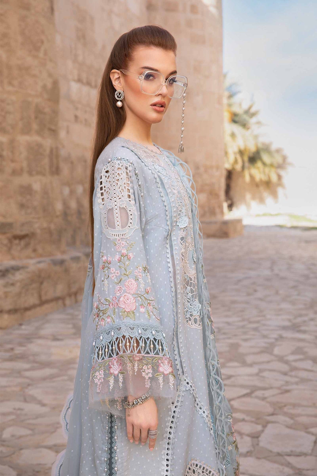 Maria B | Voyage a' Luxe Lawn | D-2410-B - Ladies Clothes - Maria Faisal