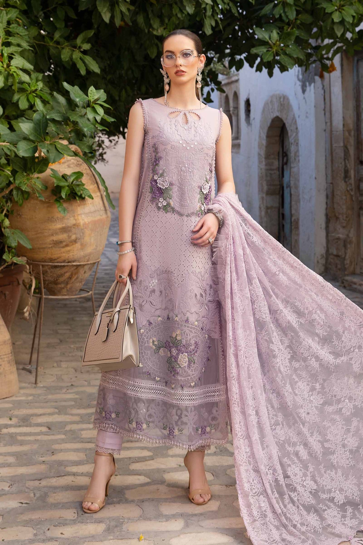 Maria B | Voyage a' Luxe Lawn | D-2411-B - Ladies Clothes - Maria Faisal
