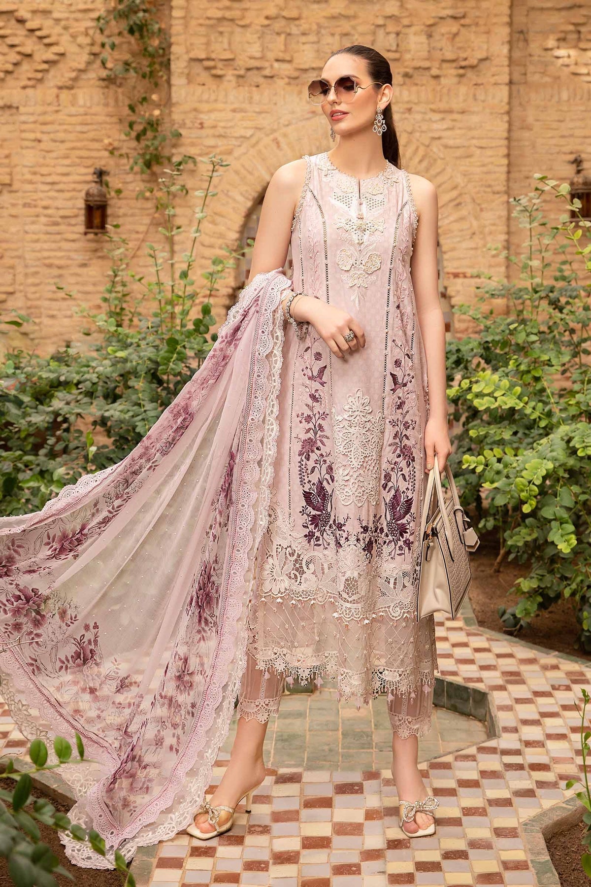 Maria B | Voyage a' Luxe Lawn | D-2414-A - Ladies Clothes - Maria Faisal