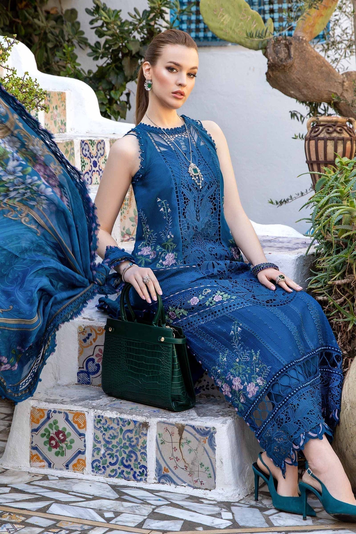 Maria B | Voyage a' Luxe Lawn | D-2415-A - Ladies Clothes - Maria Faisal