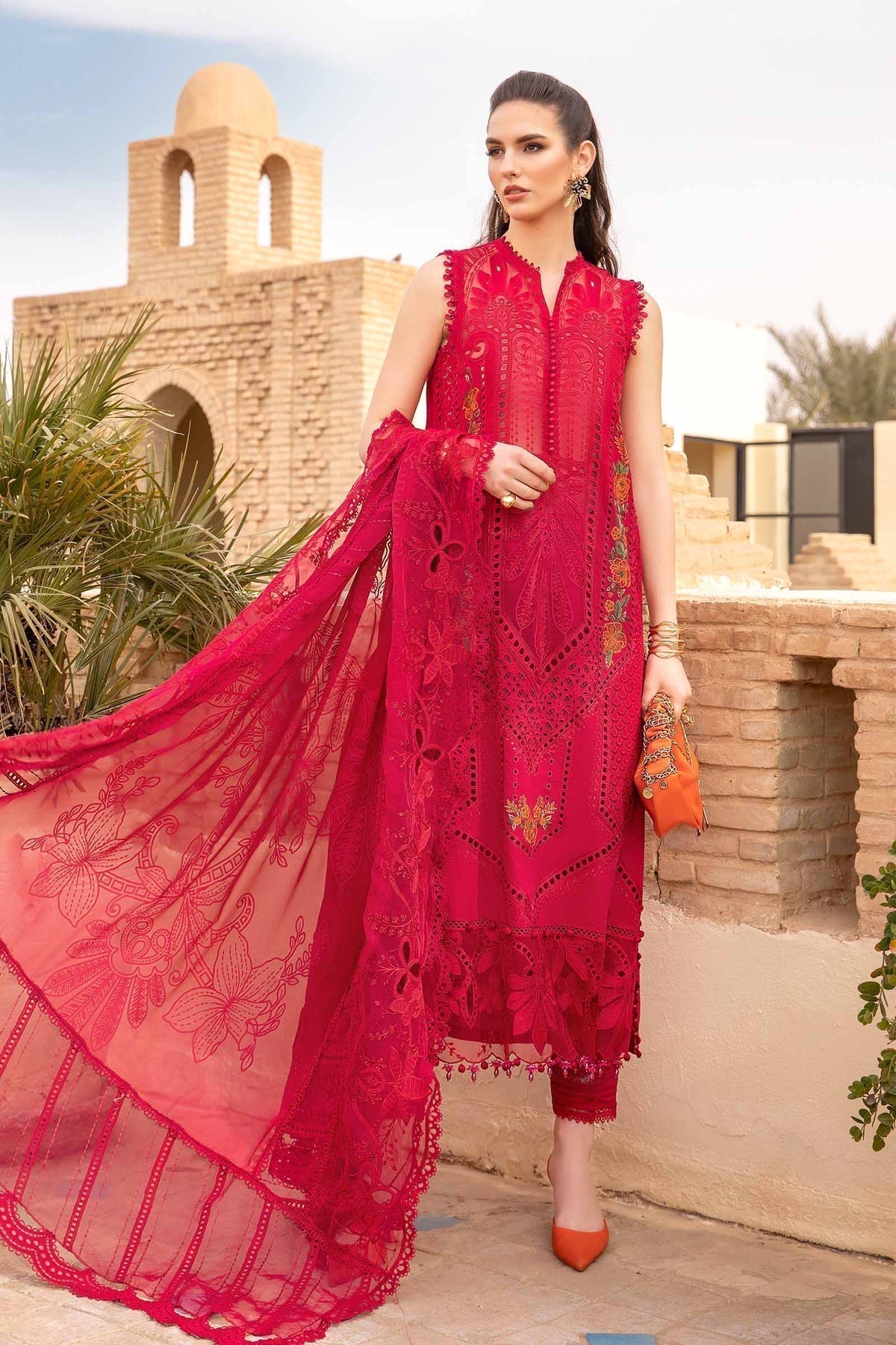 Maria B | Voyage a' Luxe Lawn | D-2404-A - Ladies Clothes - Maria Faisal