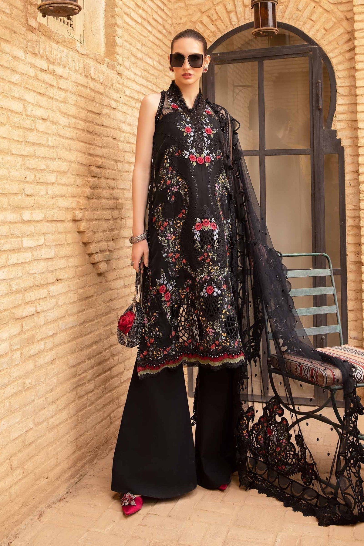 Maria B | Voyage a' Luxe Lawn | D-2405-B - Ladies Clothes - Maria Faisal