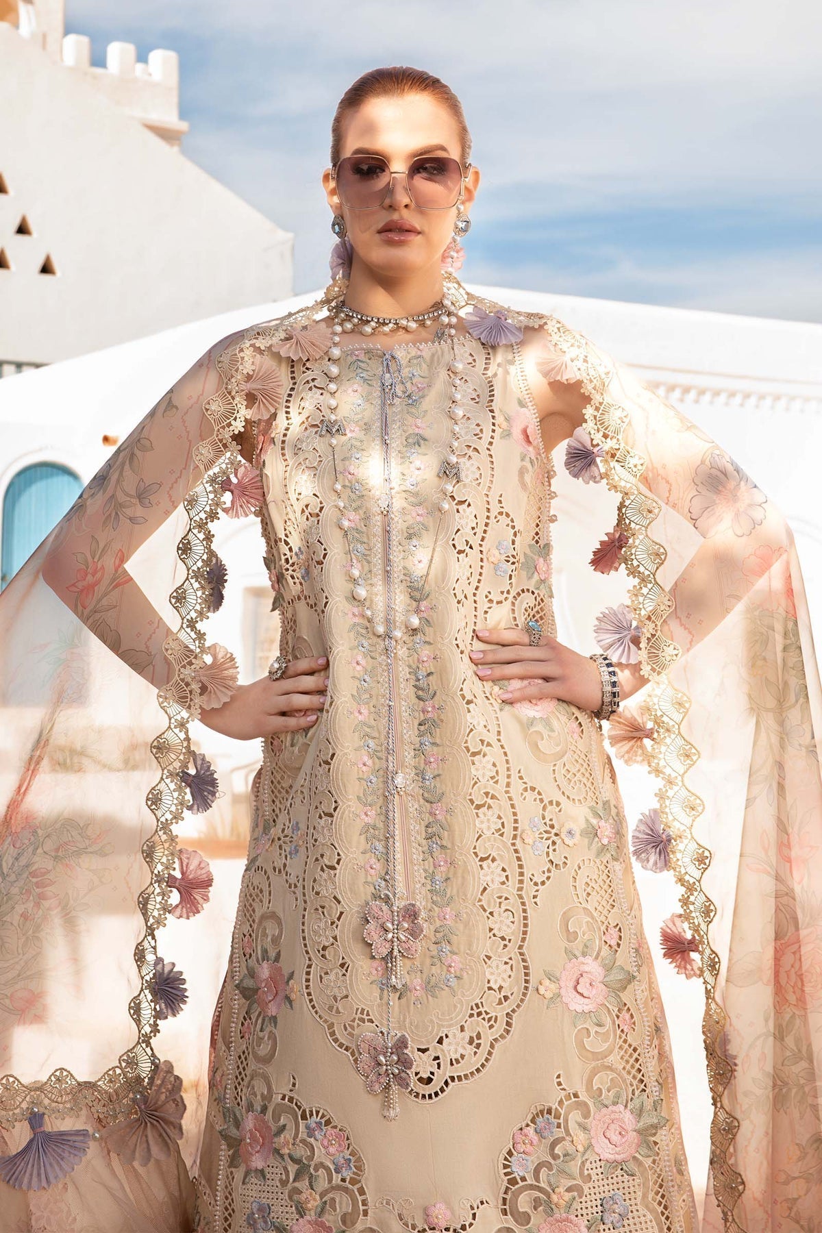 Maria B | Voyage a' Luxe Lawn | D-2406-B - Ladies Clothes - Maria Faisal