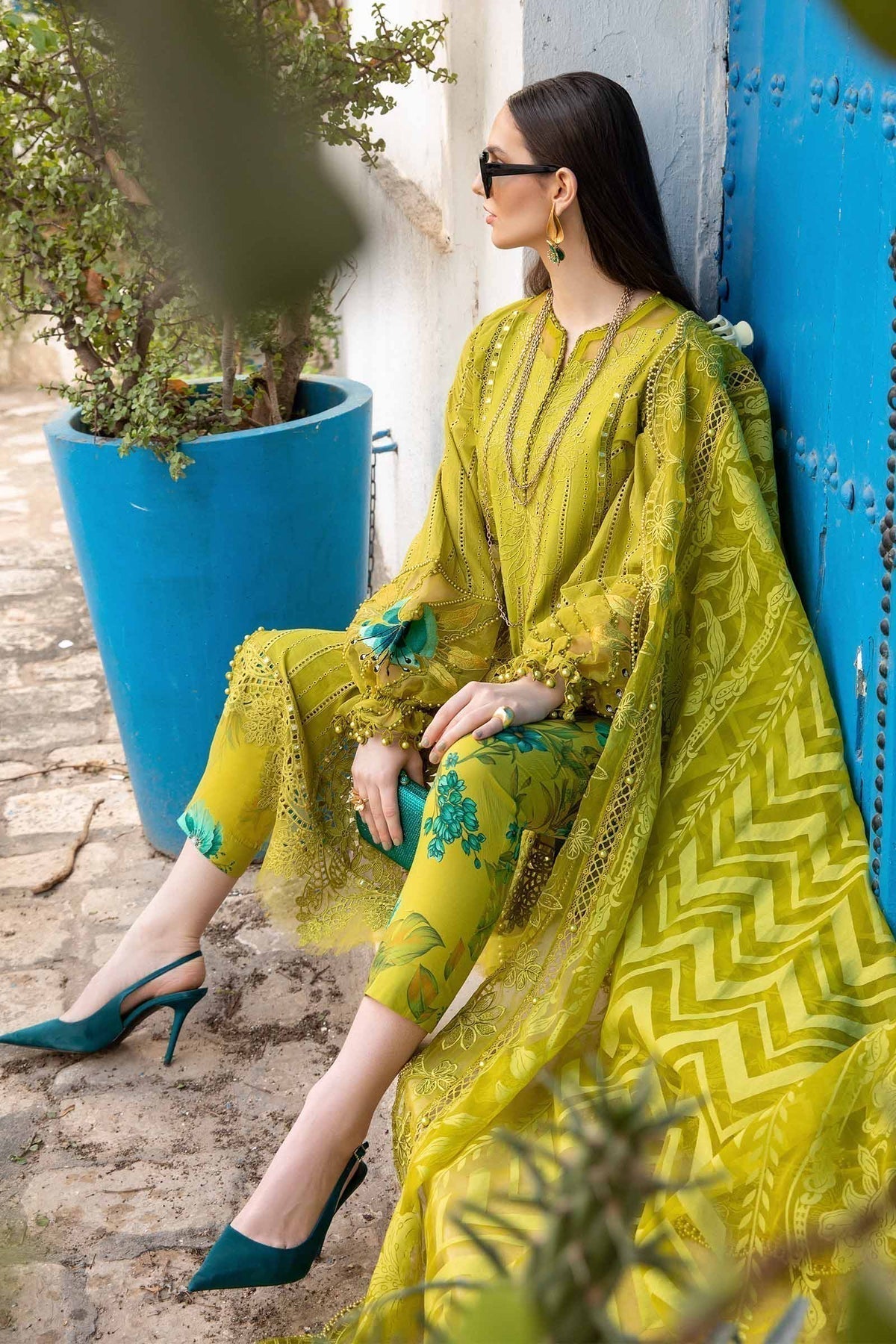 Maria B | Voyage a' Luxe Lawn | D-2408-A - Ladies Clothes - Maria Faisal