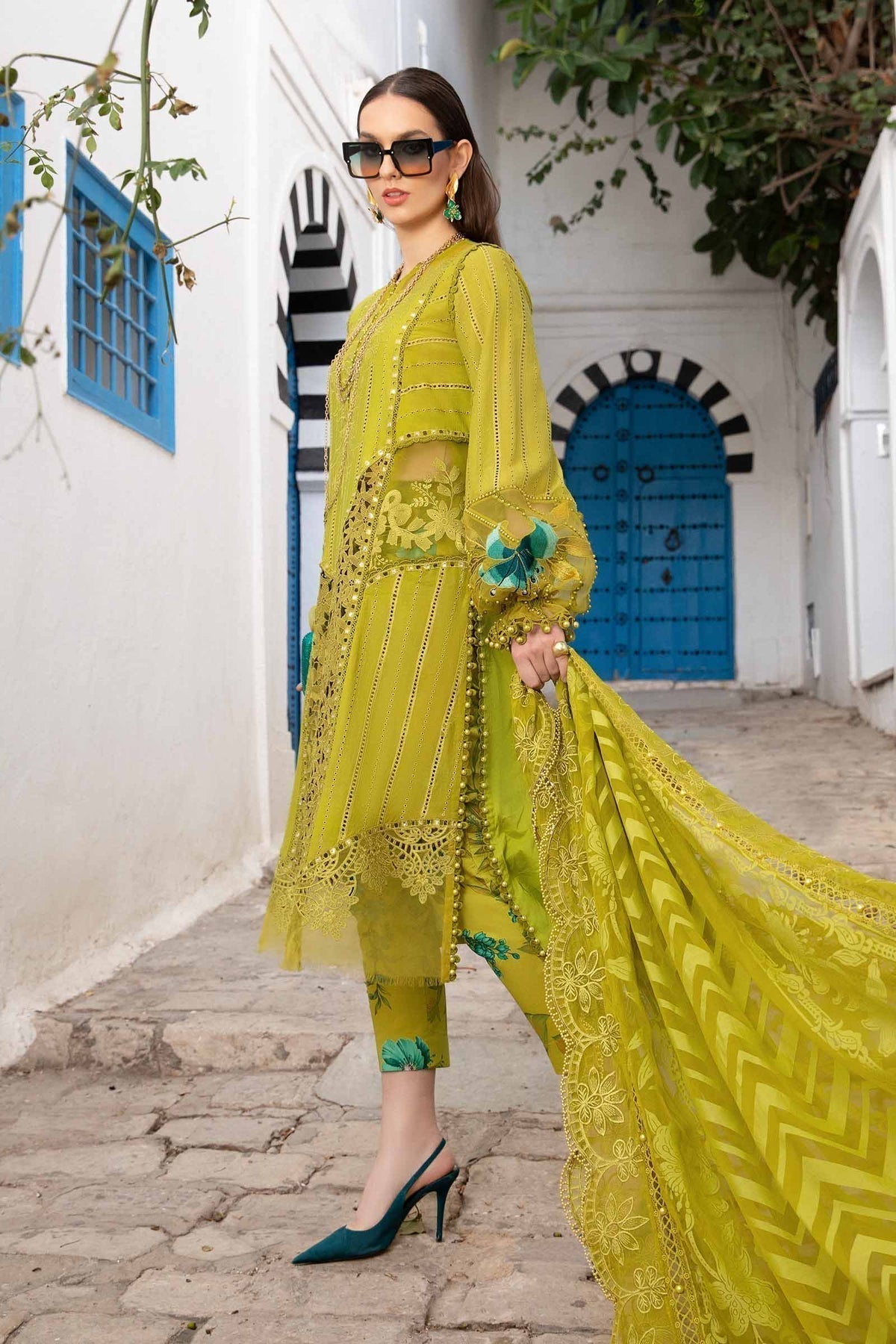 Maria B | Voyage a' Luxe Lawn | D-2408-A - Ladies Clothes - Maria Faisal