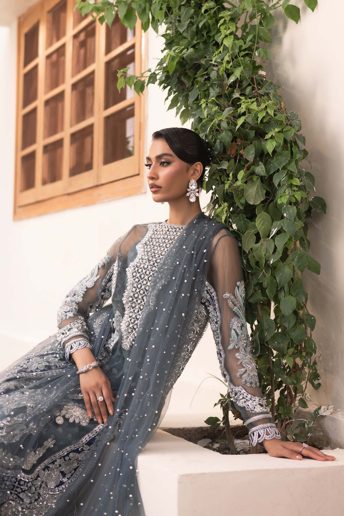 Maryam Hussain | Marwa Luxury Formals 24 | Zari - Ladies Clothes - Maria Faisal