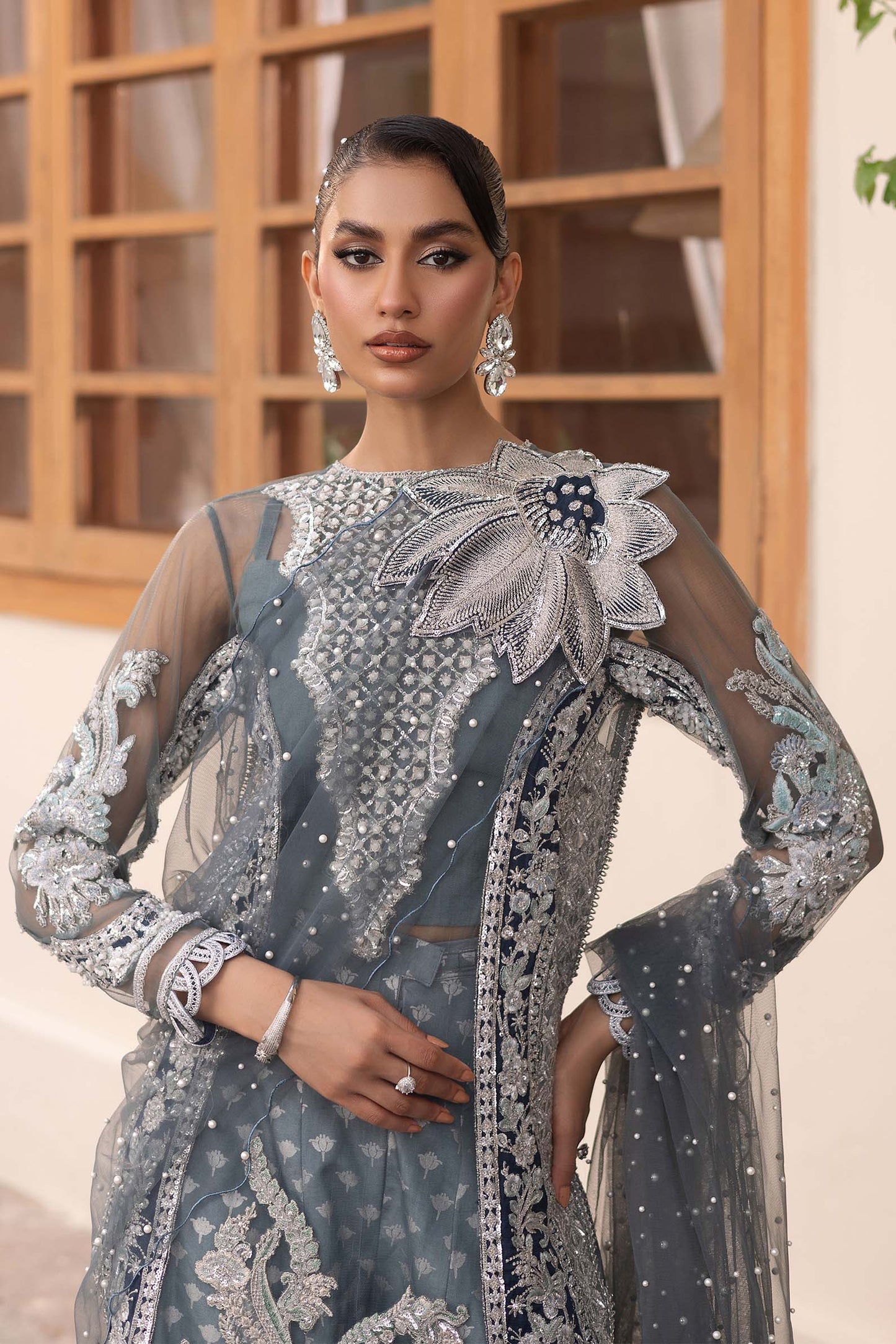 Maryam Hussain | Marwa Luxury Formals 24 | Zari - Ladies Clothes - Maria Faisal