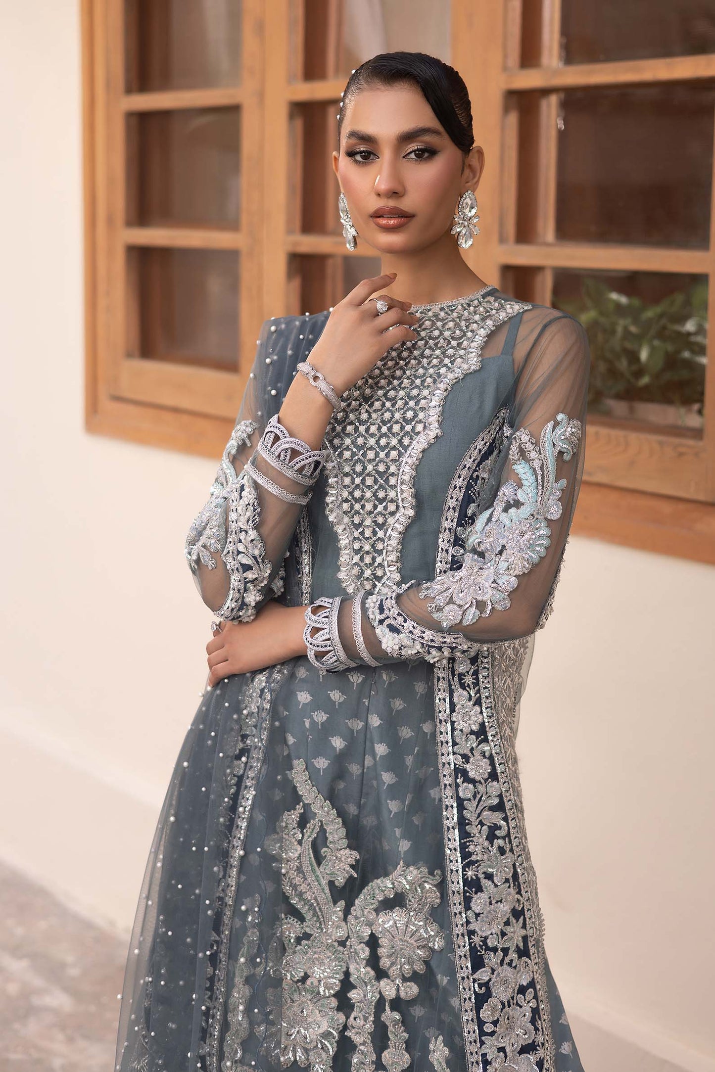 Maryam Hussain | Marwa Luxury Formals 24 | Zari - Ladies Clothes - Maria Faisal