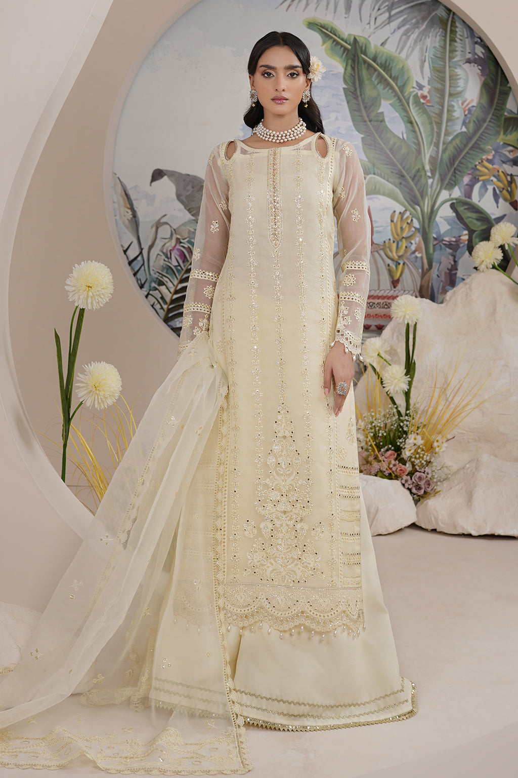 Maryams | Embellished Pret |  Kiara - Designer Dress with Intricate embroidery and embellishments. Shop elegent wedding dress at Maria Faisal.