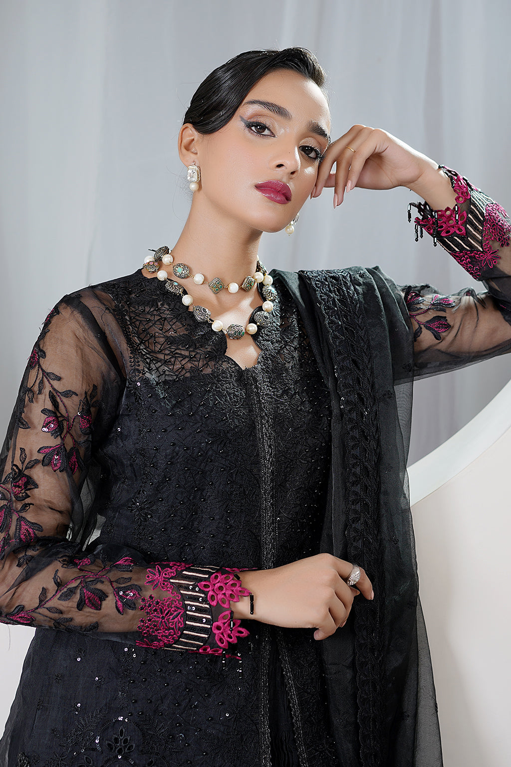 Maryams | Embellished Pret | Shanaya - Designer Dress with Intricate embroidery and embellishments. Shop elegent wedding dress at Maria Faisal.