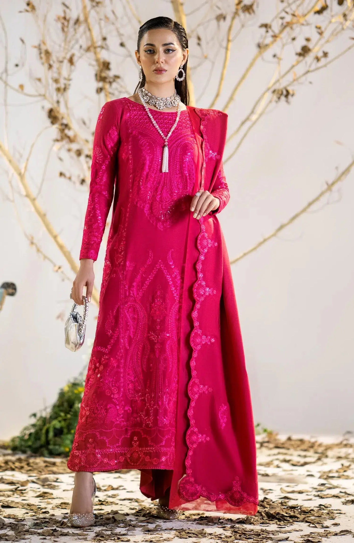 Maryum N Maria | Shehr Bano Winter 23 | Husna MW23554 by Maria Faisal - Registered Vendor of : Maryum N Maria - type : Ladies Clothes - 100% original wedding dresses