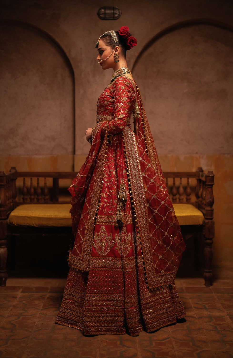 Maryum N Maria | Gul Posh Wedding Formals | ZAIB UN NISA - MS40065 - Ladies Clothes - Maria Faisal