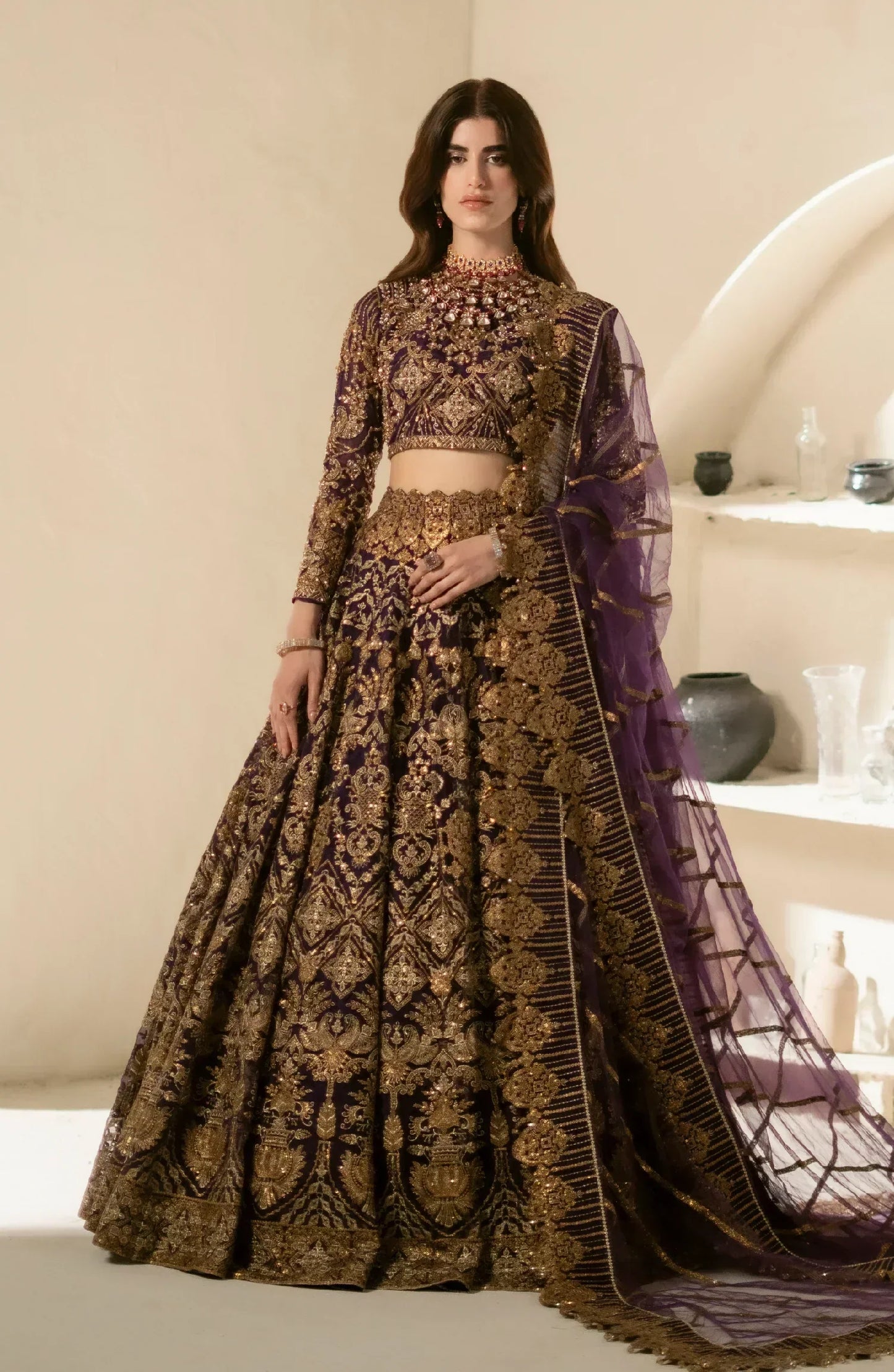 Maryum N Maria | Mehr o Maah Bridals | MW23-538-Nour - Wedding Dress - Maria Faisal