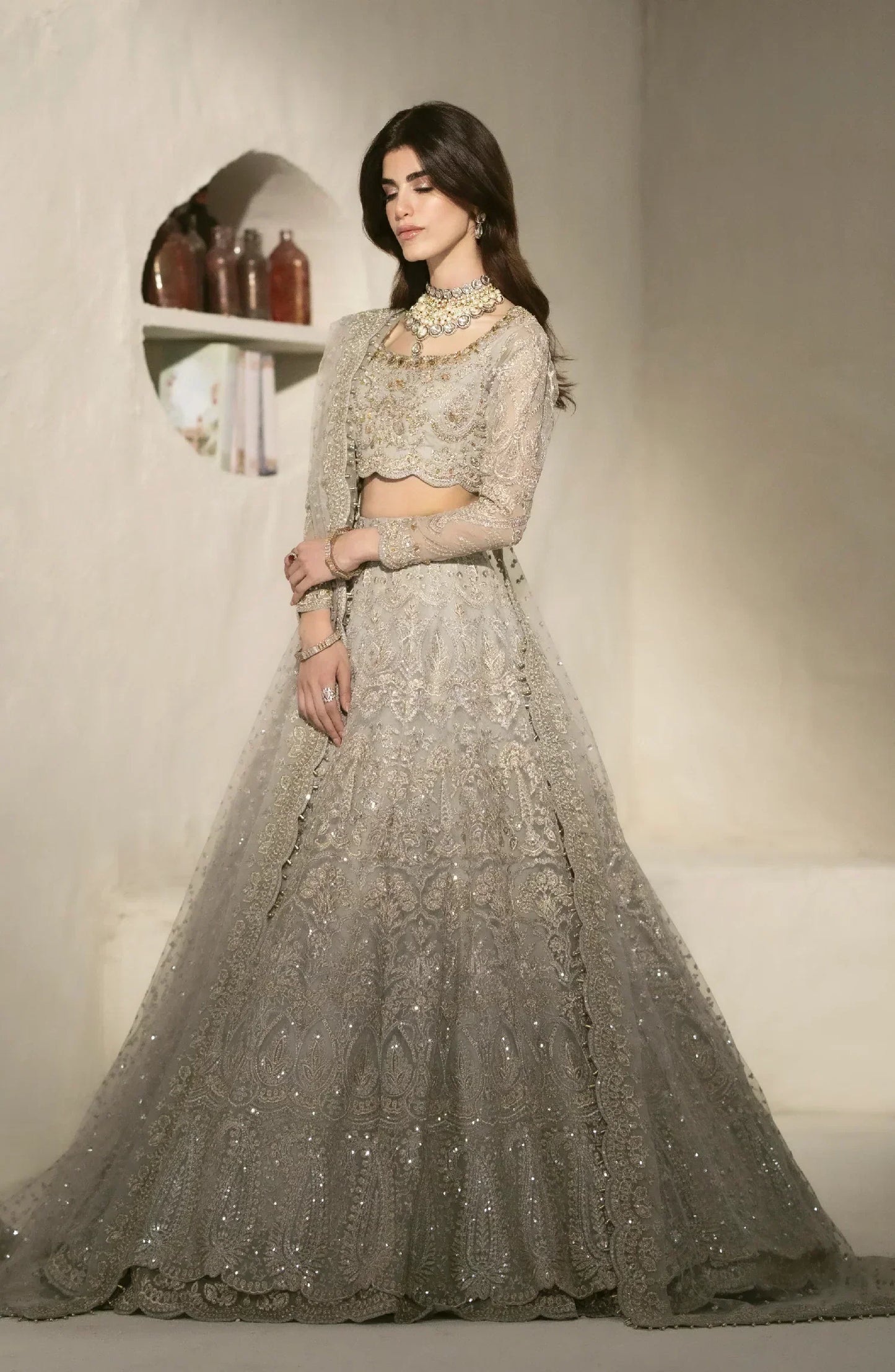 Maryum N Maria | Mehr o Maah Bridals | MW23-533-Feme - Wedding Dress - Maria Faisal