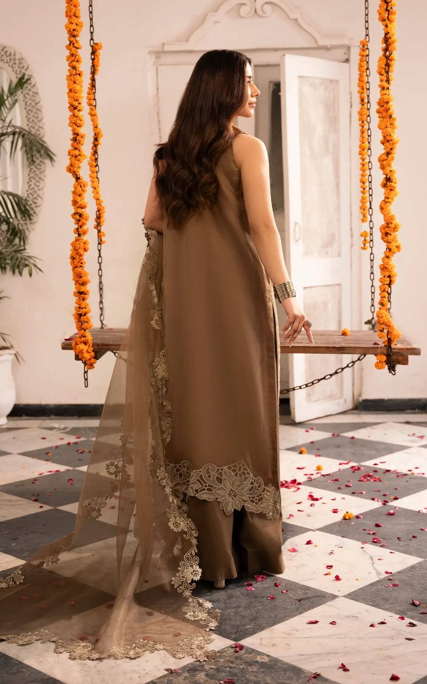 Asifa and Nabeel | Sunehri Eid 25 | Mehrunisa-(SEF25-07) by Maria Faisal - Registered Vendor of : Asifa and Nabeel - type : Ladies Clothes - 100% original wedding dresses