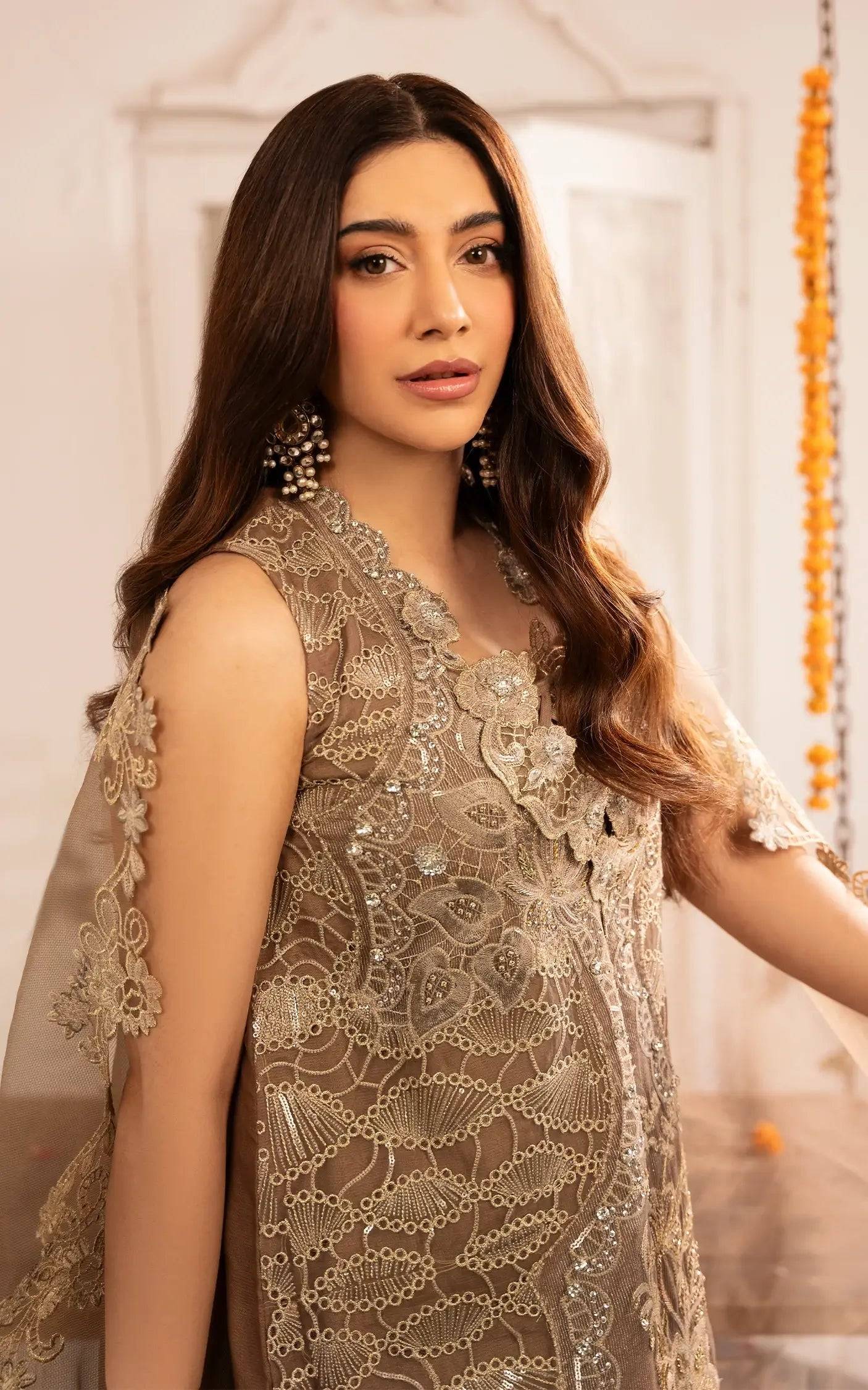 Asifa and Nabeel | Sunehri Eid 25 | Mehrunisa-(SEF25-07) by Maria Faisal - Registered Vendor of : Asifa and Nabeel - type : Ladies Clothes - 100% original wedding dresses