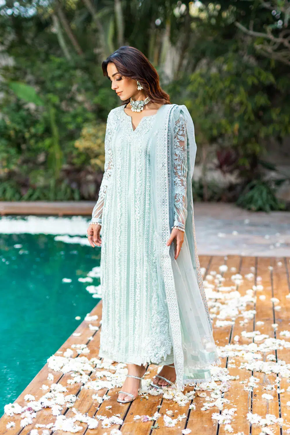 Azure | Embroidered Formals | Mint Breeze - Formal