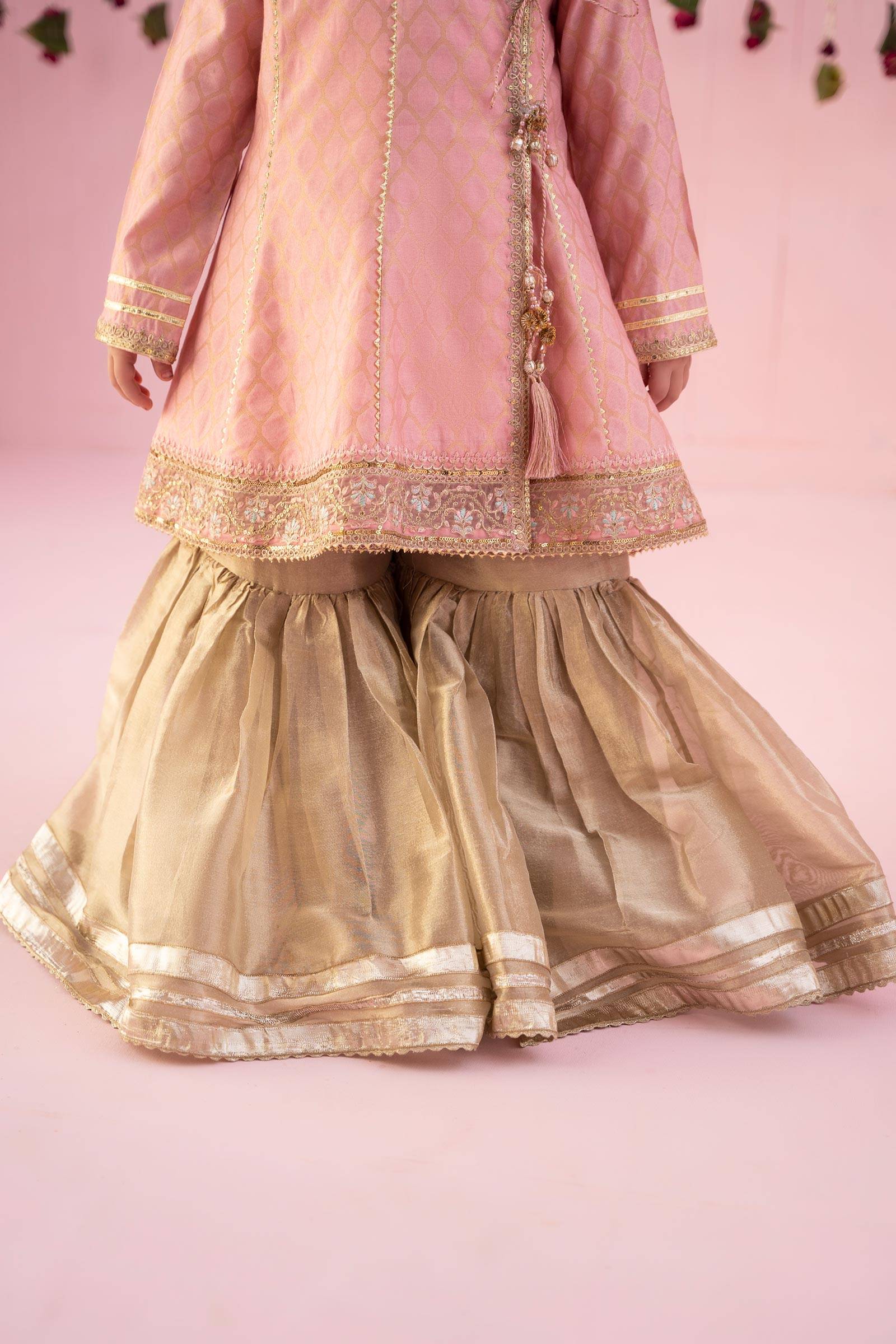 Maria B | 3 Piece Embroidered Jacquard Suit | MKS-EF24-13 by Maria Faisal - Registered Vendor of : Maria B - type : Kids Clothes - 100% original wedding dresses