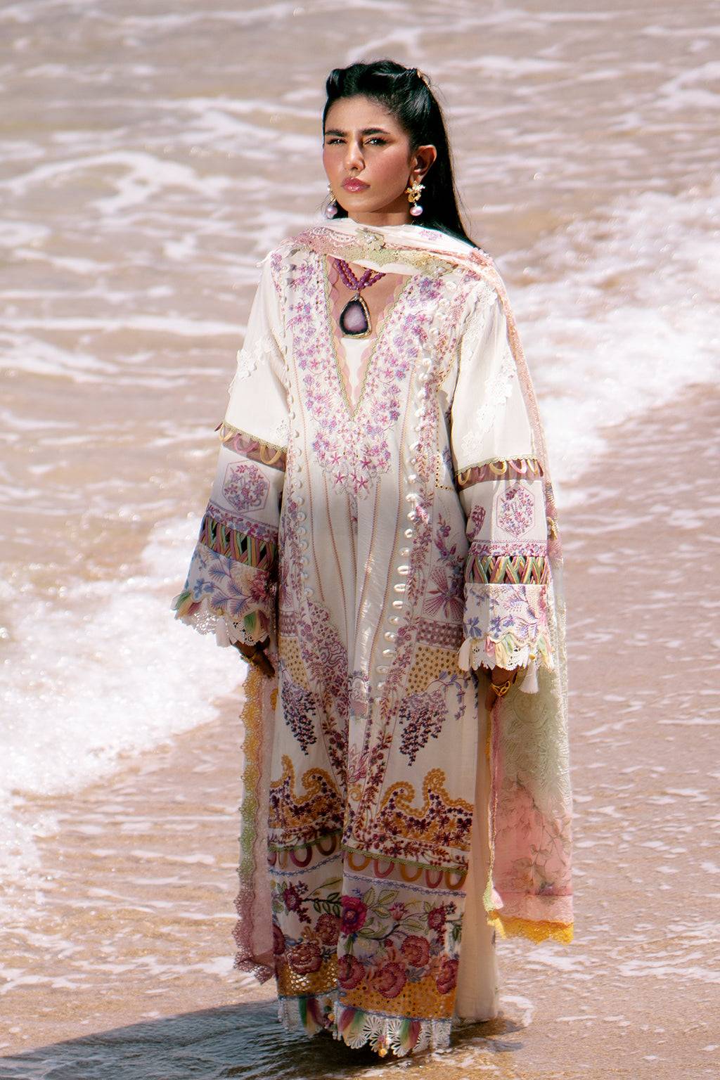 AJR Couture | Dastan Luxury Lawn 25 | Muse by Maria Faisal - Registered Vendor of : AJR Couture - type : Ladies Clothes - 100% original wedding dresses