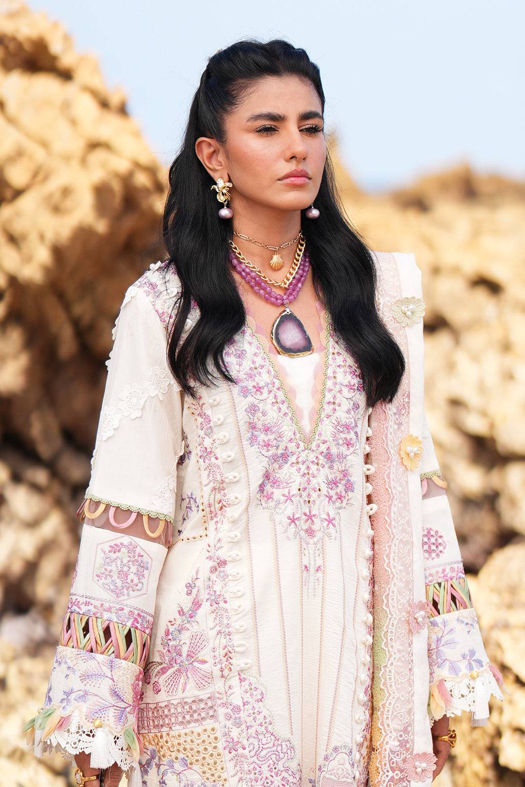 AJR Couture | Dastan Luxury Lawn 25 | Muse by Maria Faisal - Registered Vendor of : AJR Couture - type : Ladies Clothes - 100% original wedding dresses