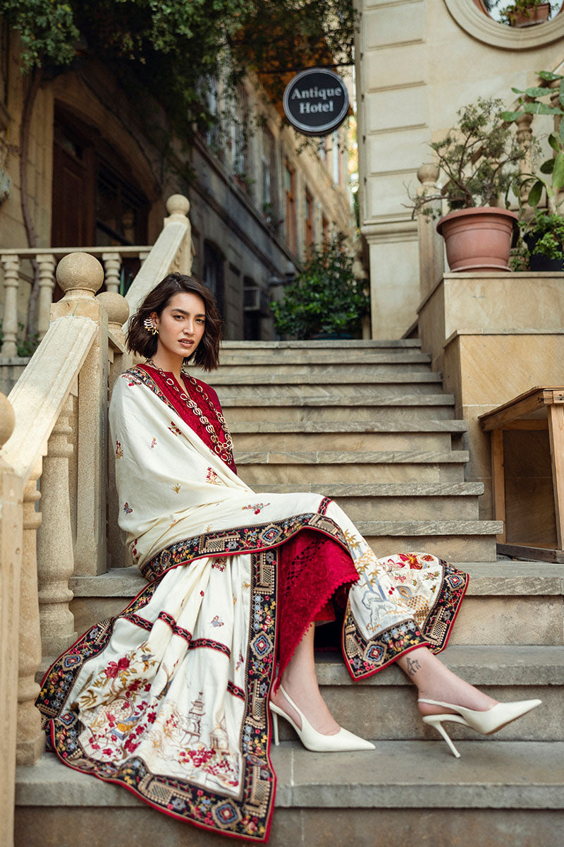 Mushq | Broadway Winter 24 |  Flying Kiss - Designer Dress with Intricate embroidery and embellishments. Shop elegent wedding dress at Maria Faisal.