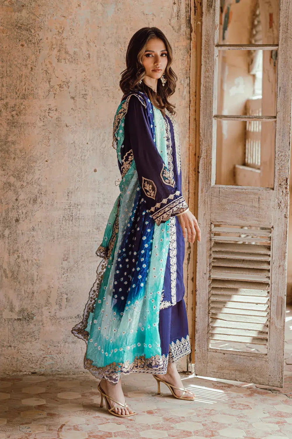 Azure | Embroidered Formals | Mystique Nova - Formal