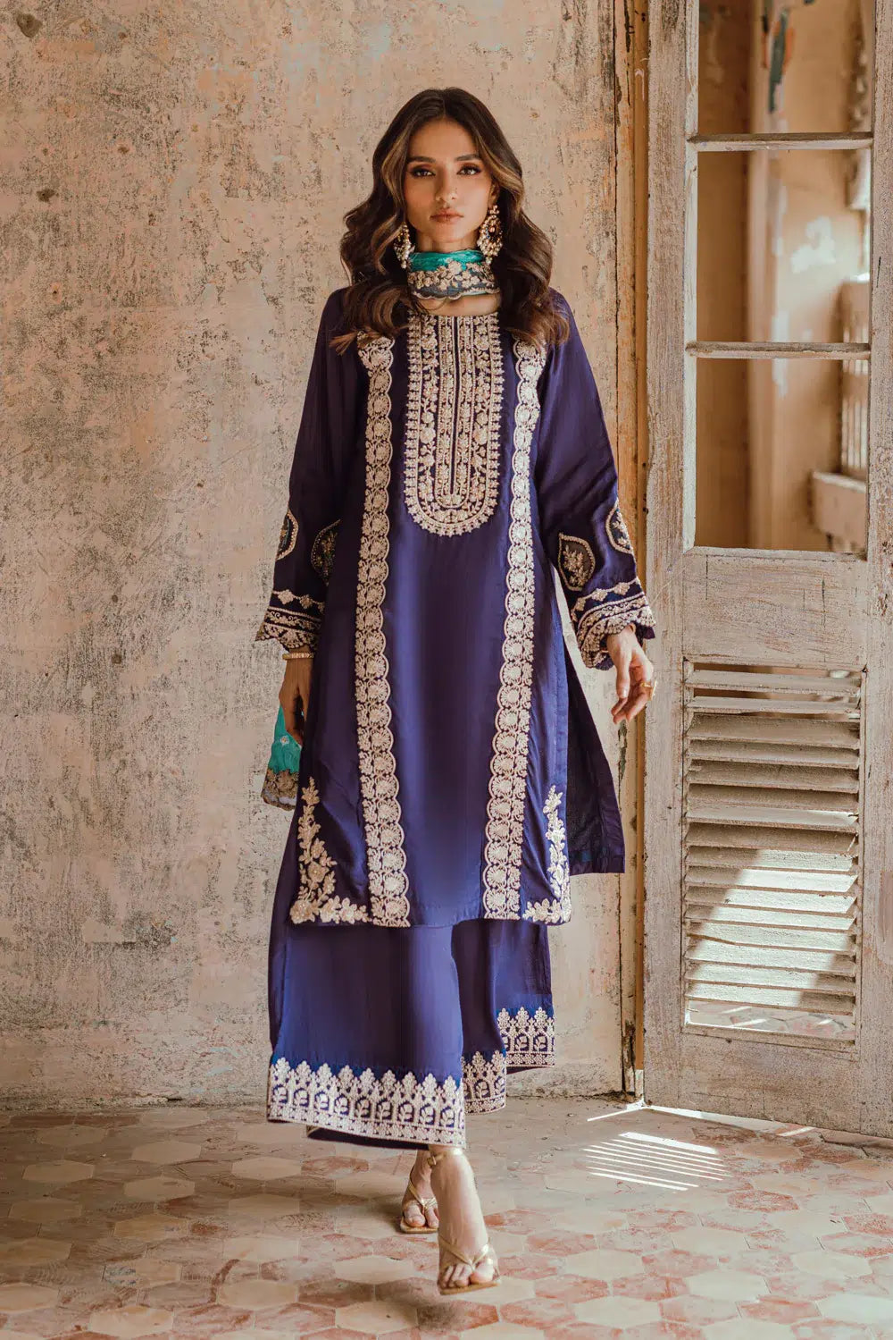 Azure | Embroidered Formals | Mystique Nova - Formal
