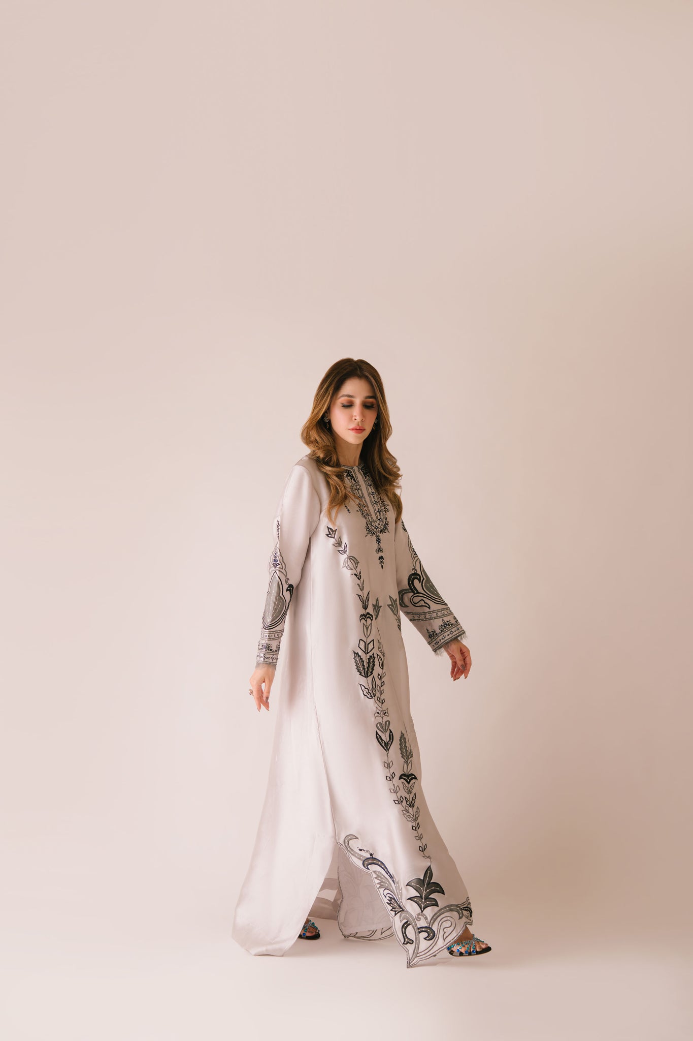 Sammy K | Aadat Festive Edition |Sea Holly - Ladies Clothes - Maria Faisal