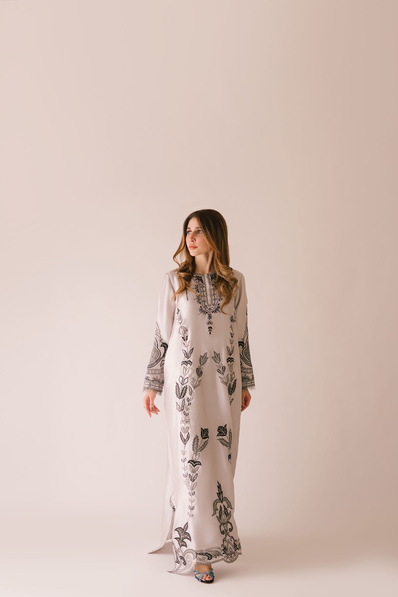 Sammy K | Aadat Festive Edition |Sea Holly - Ladies Clothes - Maria Faisal