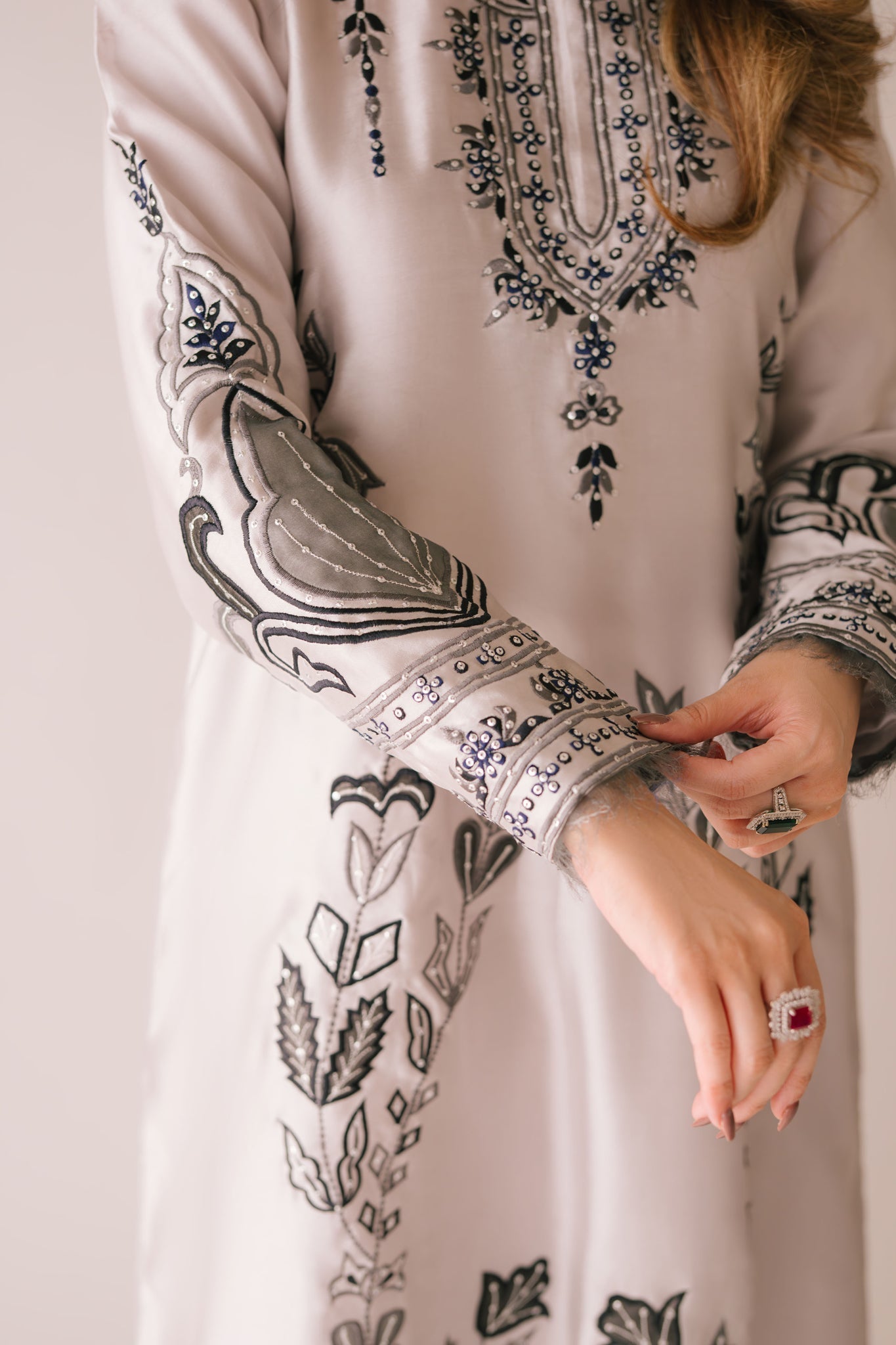 Sammy K | Aadat Festive Edition |Sea Holly - Ladies Clothes - Maria Faisal