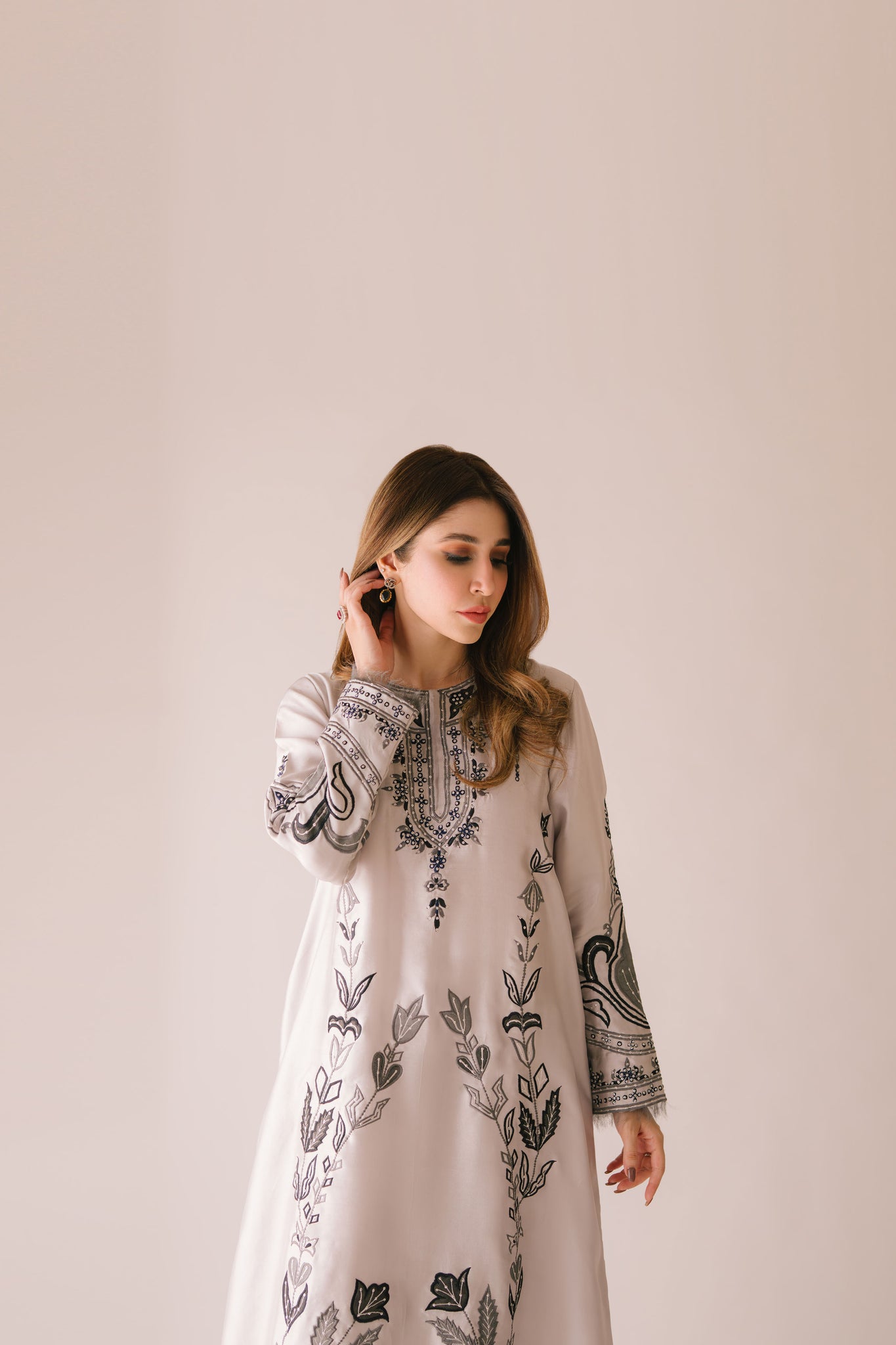 Sammy K | Aadat Festive Edition |Sea Holly - Ladies Clothes - Maria Faisal