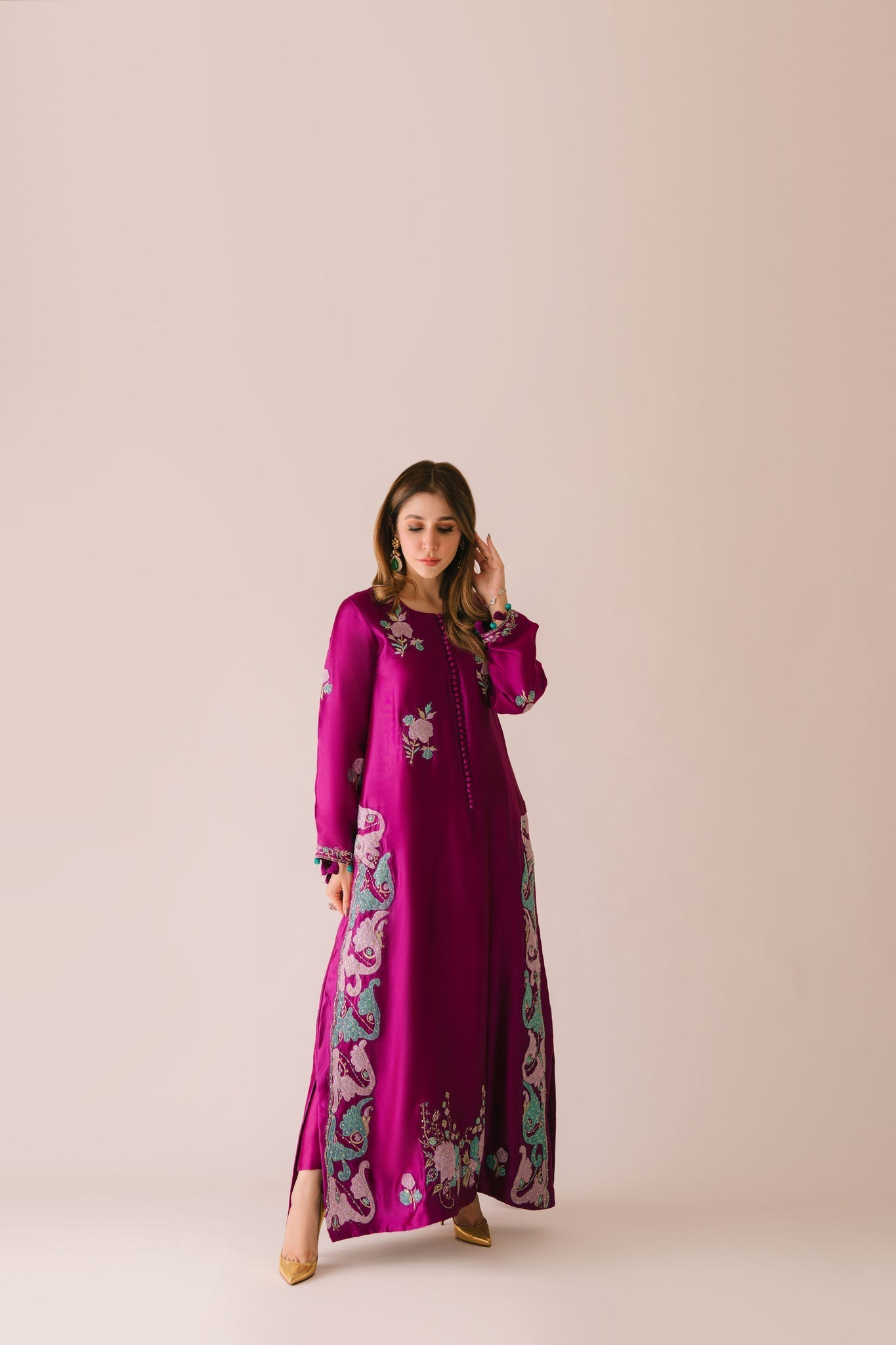 Sammy K | Aadat Festive Edition | Cyprus Vine - Ladies Clothes - Maria Faisal