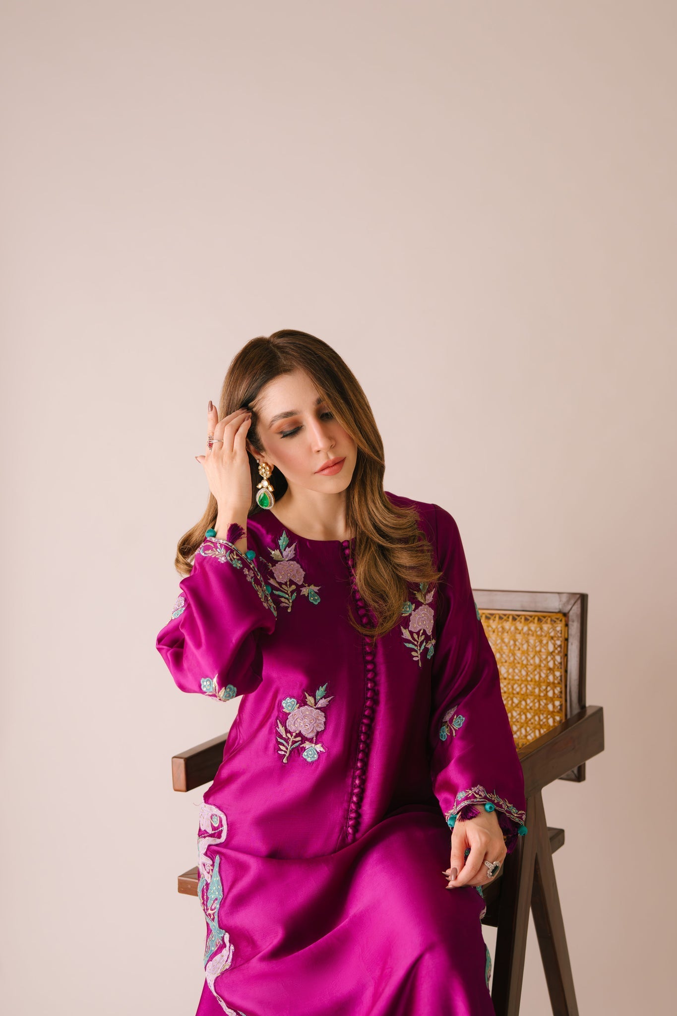 Sammy K | Aadat Festive Edition | Cyprus Vine - Ladies Clothes - Maria Faisal