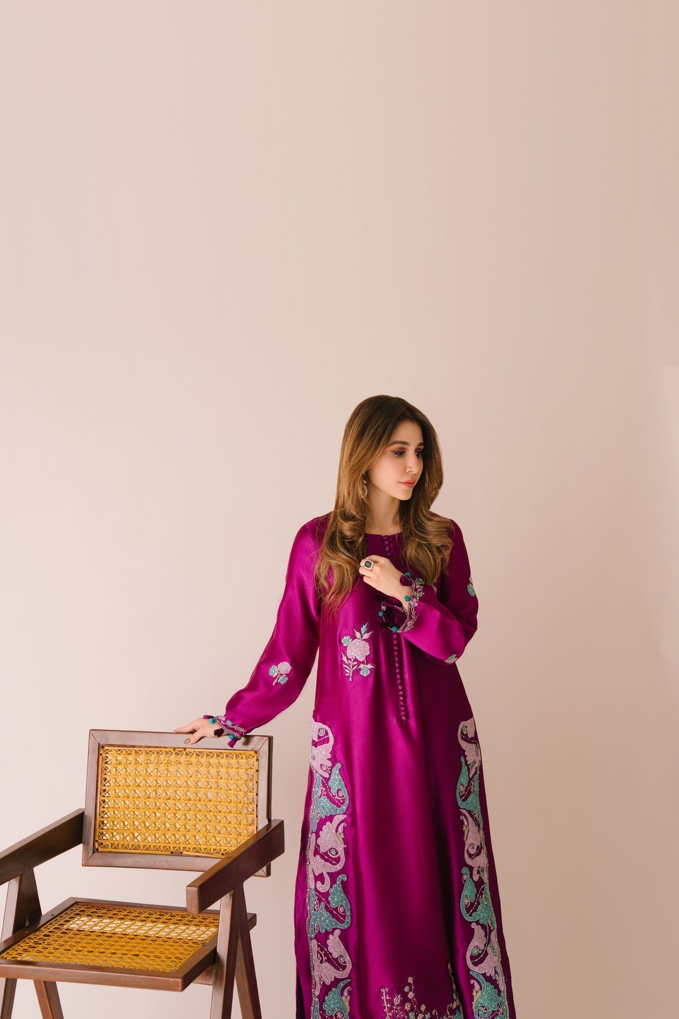 Sammy K | Aadat Festive Edition | Cyprus Vine - Ladies Clothes - Maria Faisal