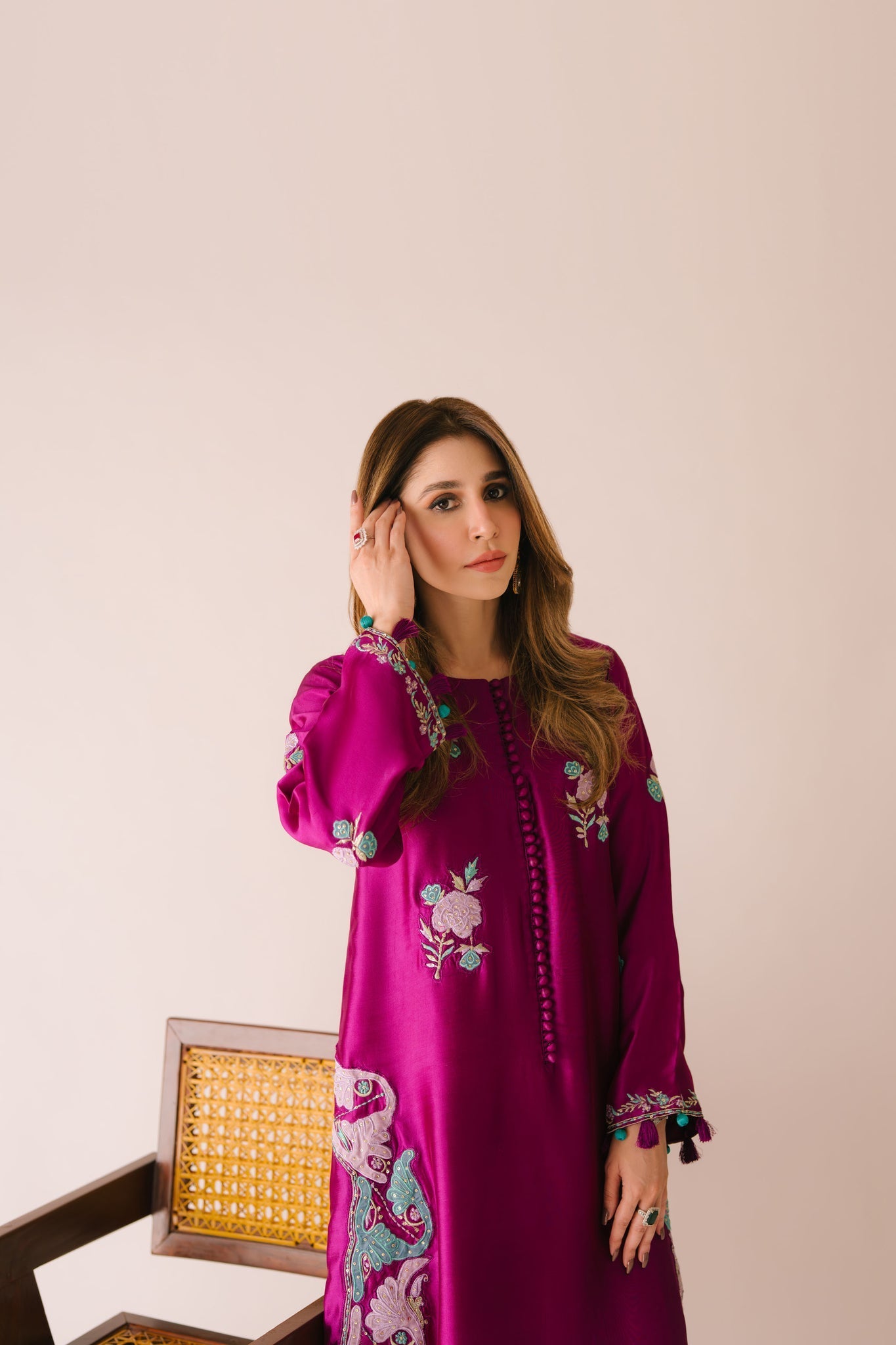 Sammy K | Aadat Festive Edition | Cyprus Vine - Ladies Clothes - Maria Faisal