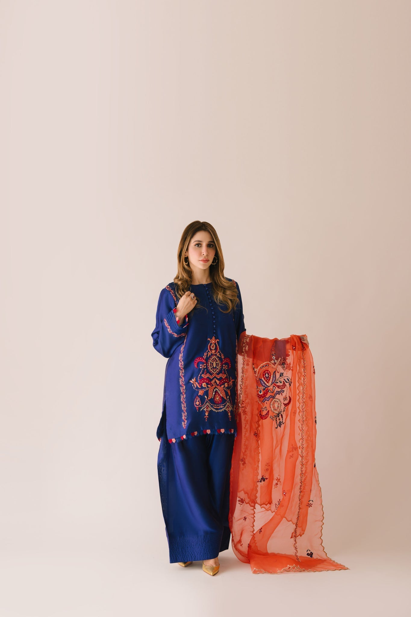Sammy K | Aadat Festive Edition | Corn Flower - Ladies Clothes - Maria Faisal