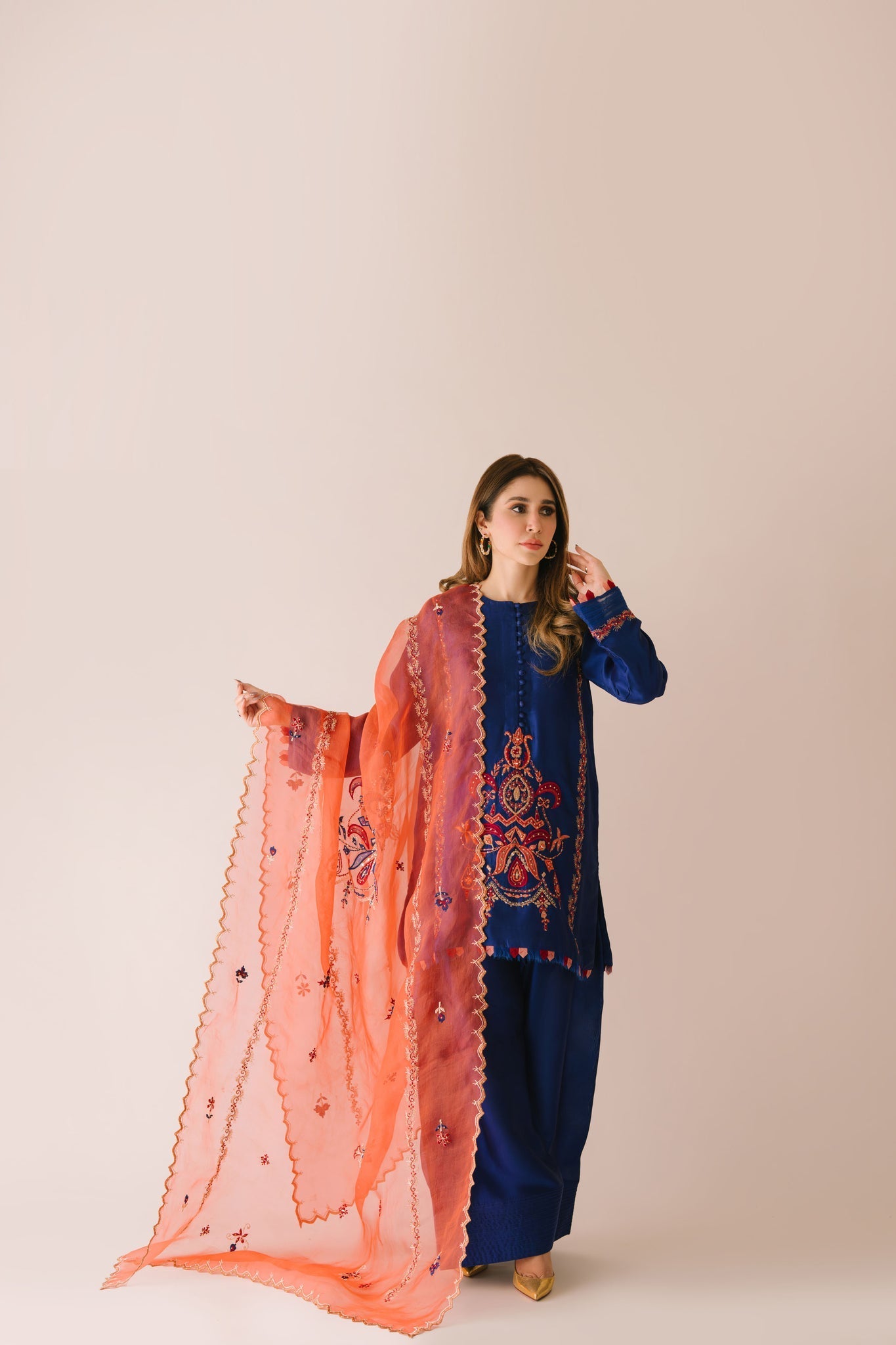 Sammy K | Aadat Festive Edition | Corn Flower - Ladies Clothes - Maria Faisal